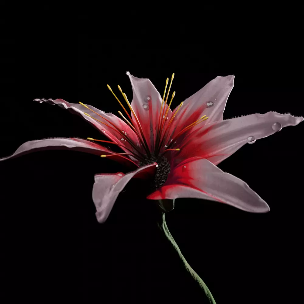 Unique Flower 10 3D model