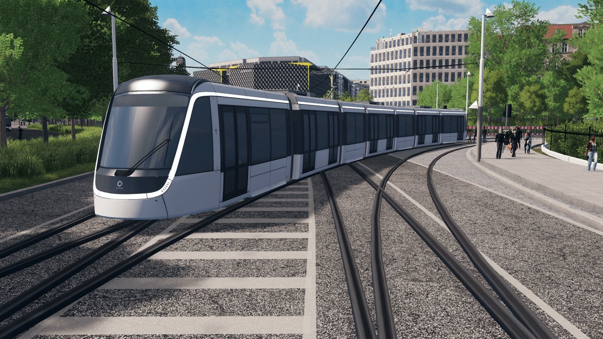 Alstom Citadis XO5 - Paris T9 Tram Low-poly 3D model_9