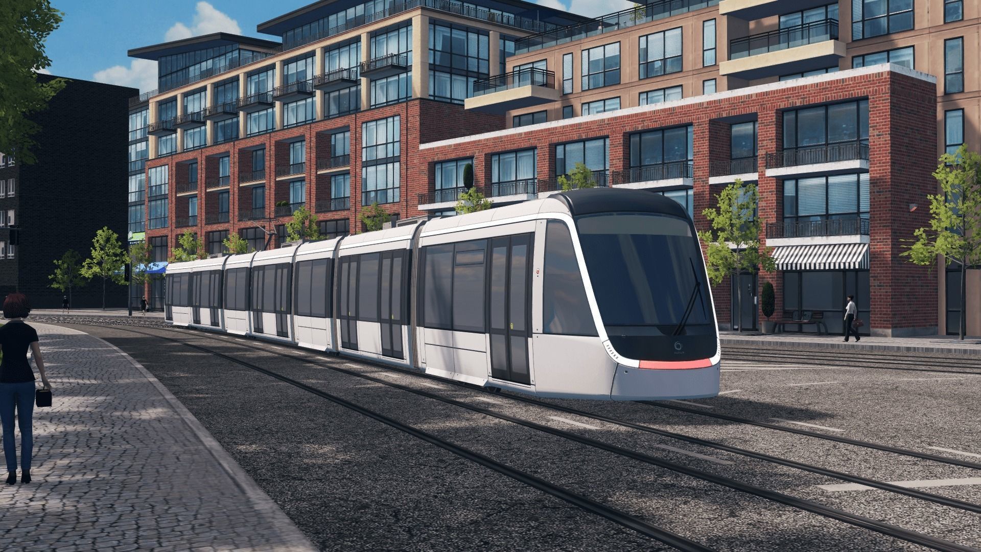 Alstom Citadis XO5 - Paris T9 Tram Low-poly 3D model_2