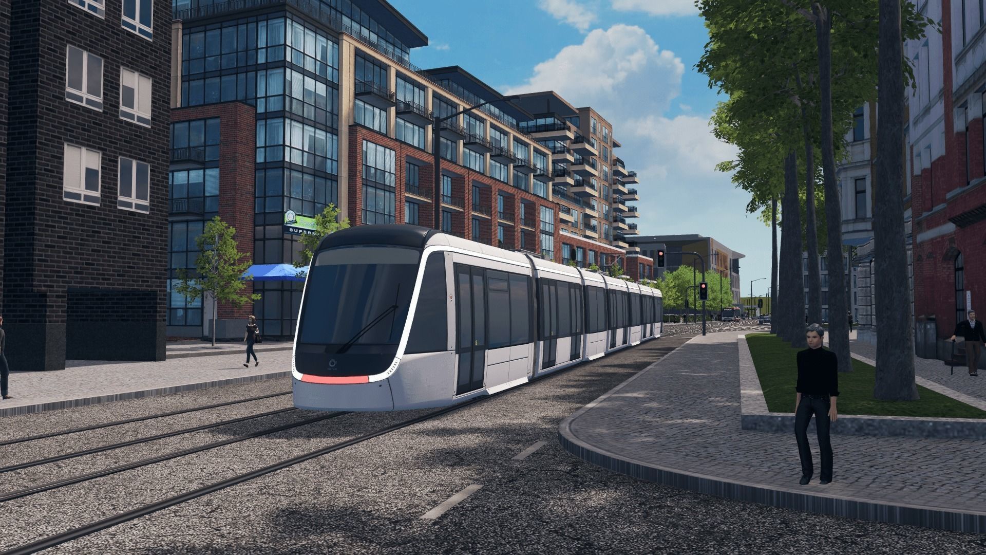 Alstom Citadis XO5 - Paris T9 Tram Low-poly 3D model_7