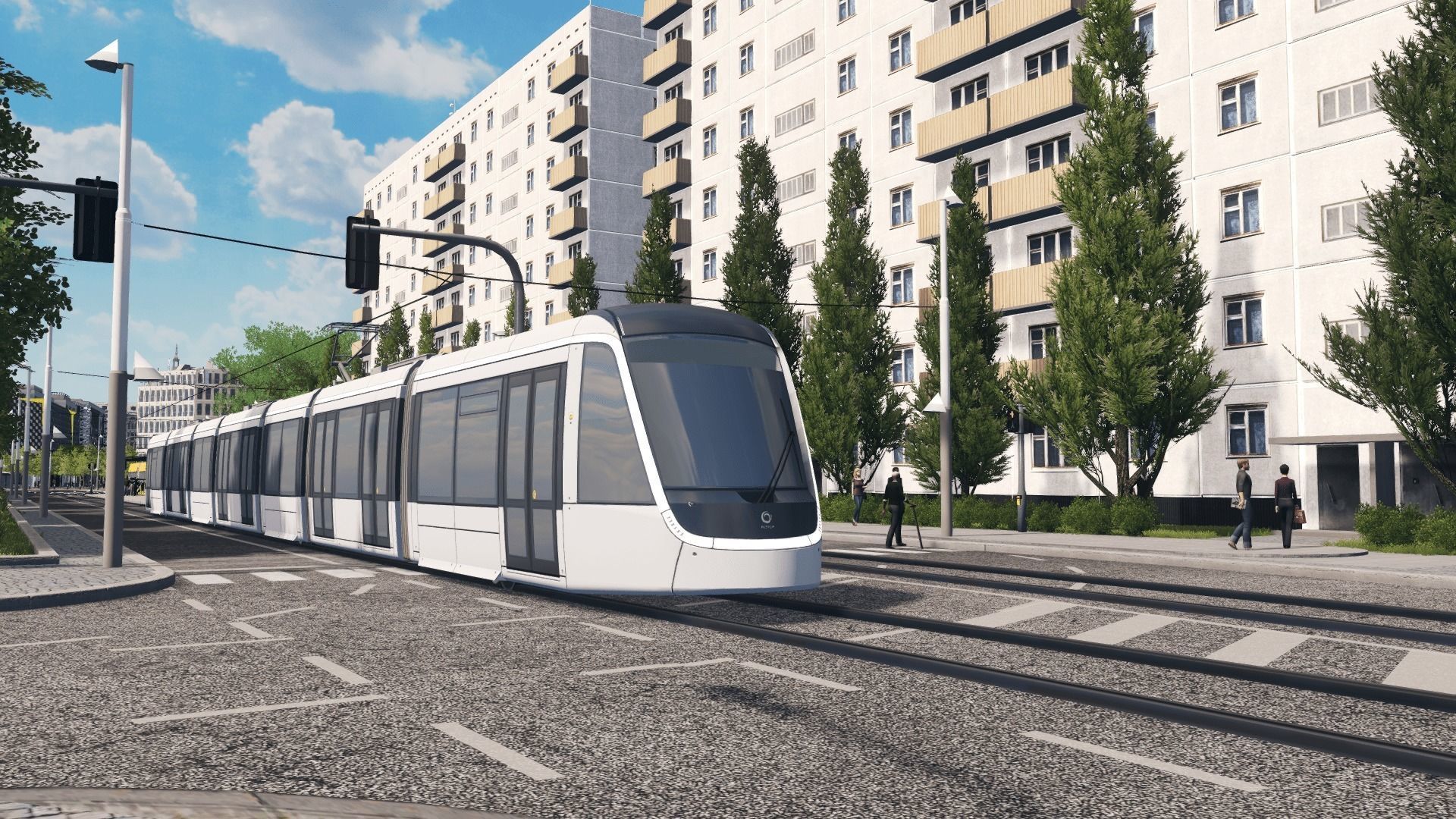 Alstom Citadis XO5 - Paris T9 Tram Low-poly 3D model_8