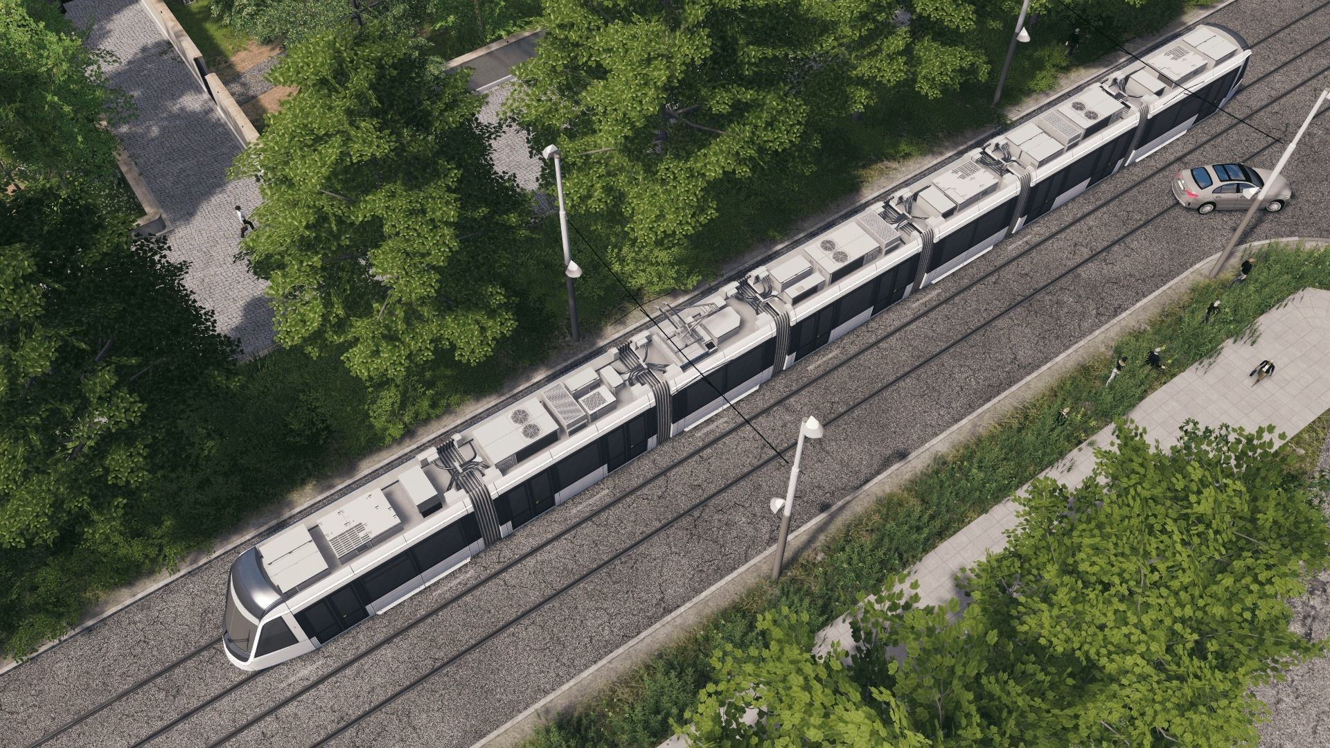 Alstom Citadis XO5 - Paris T9 Tram Low-poly 3D model_6