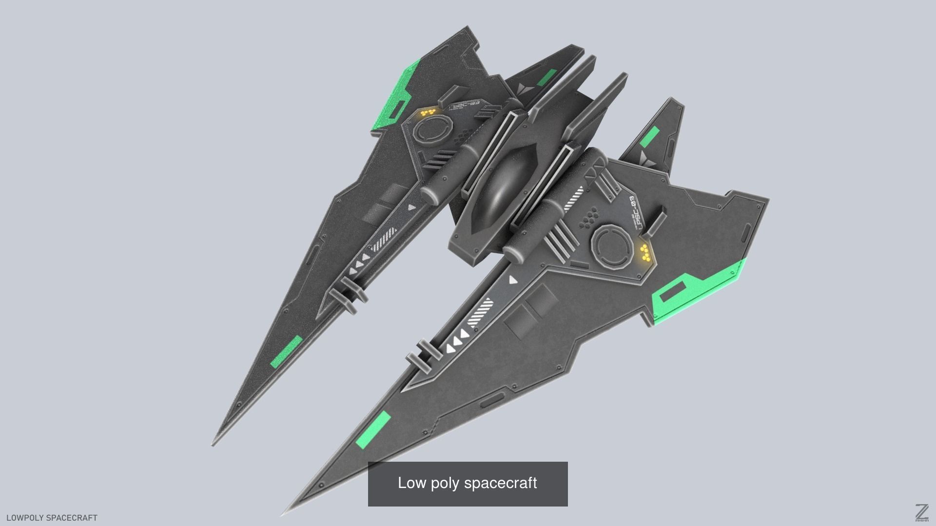 Low poly spacecraft collection _4
