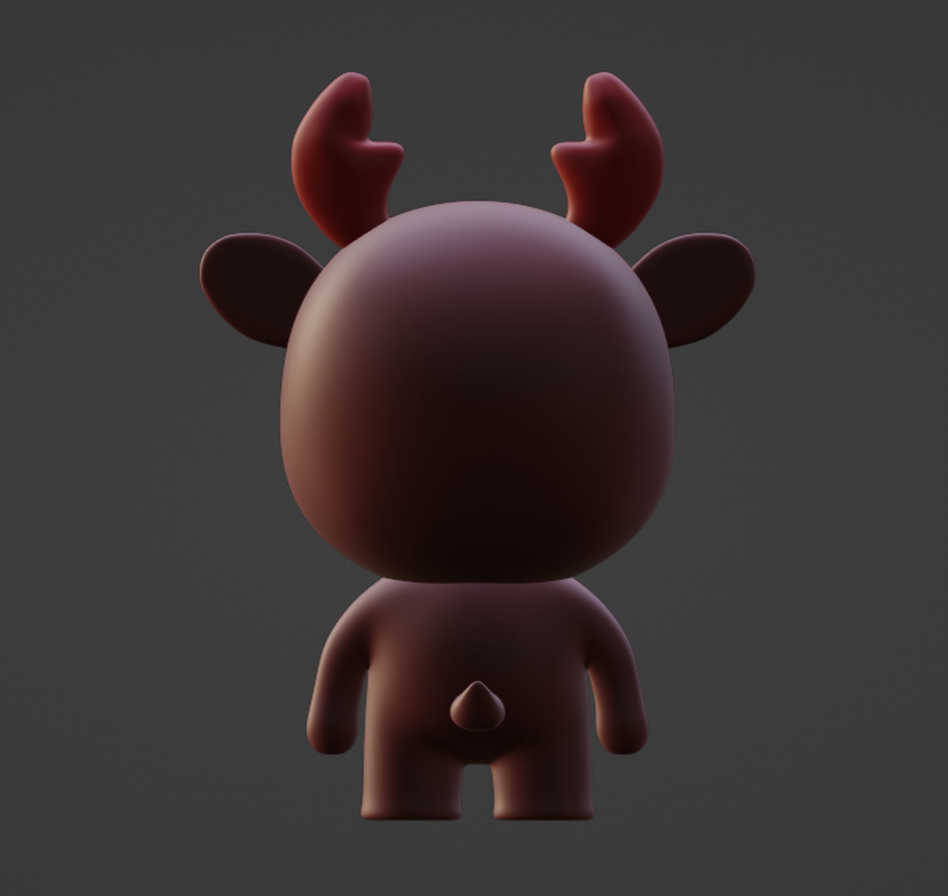 Little deer Figurine Free 3D print model_2