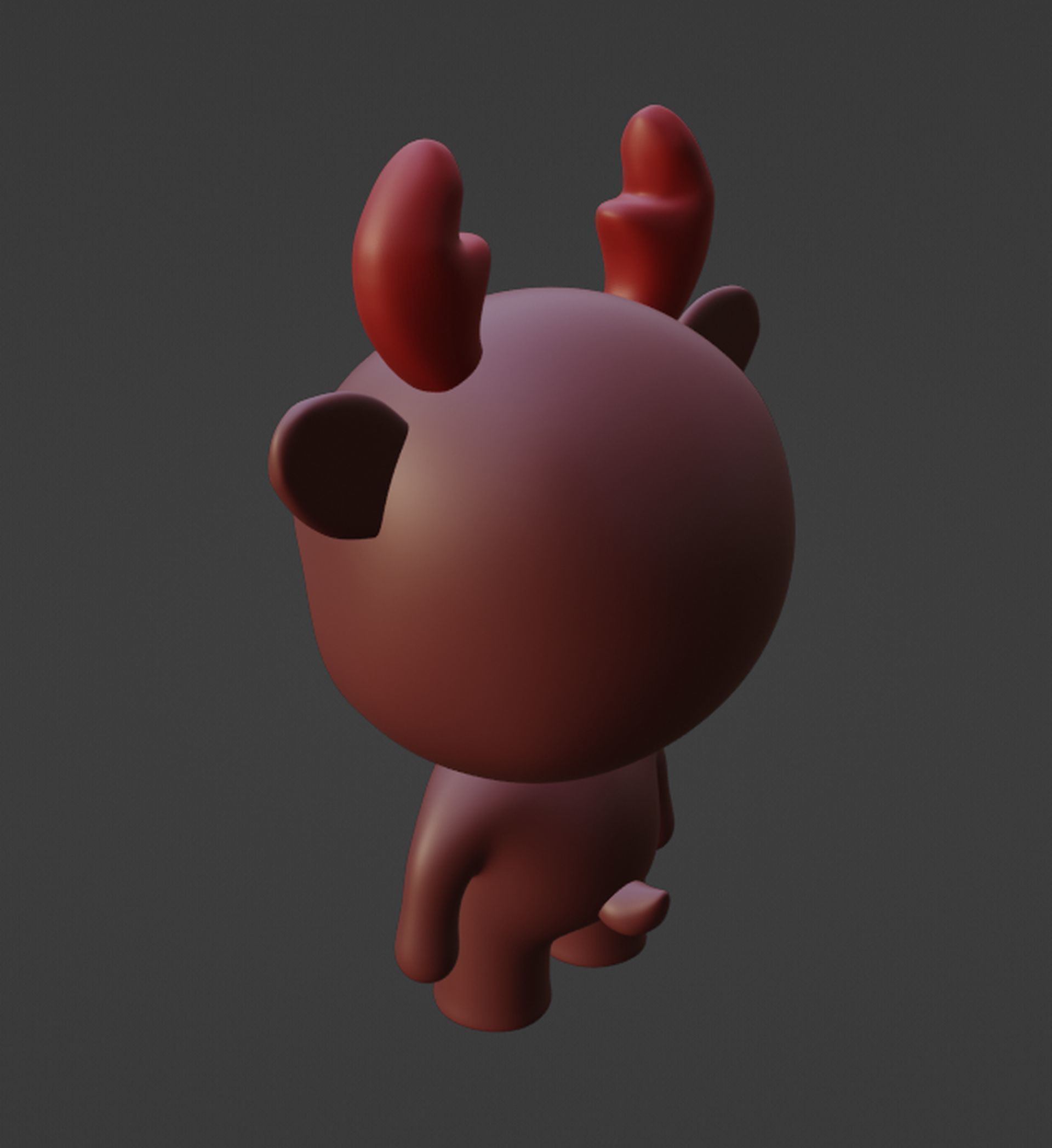 Little deer Figurine Free 3D print model_5