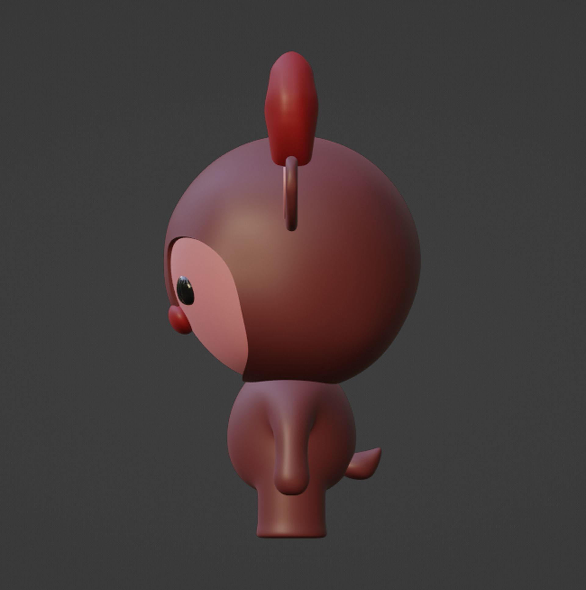 Little deer Figurine Free 3D print model_1