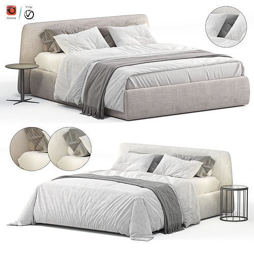 Soft bed Mone by oneandhome 3D model