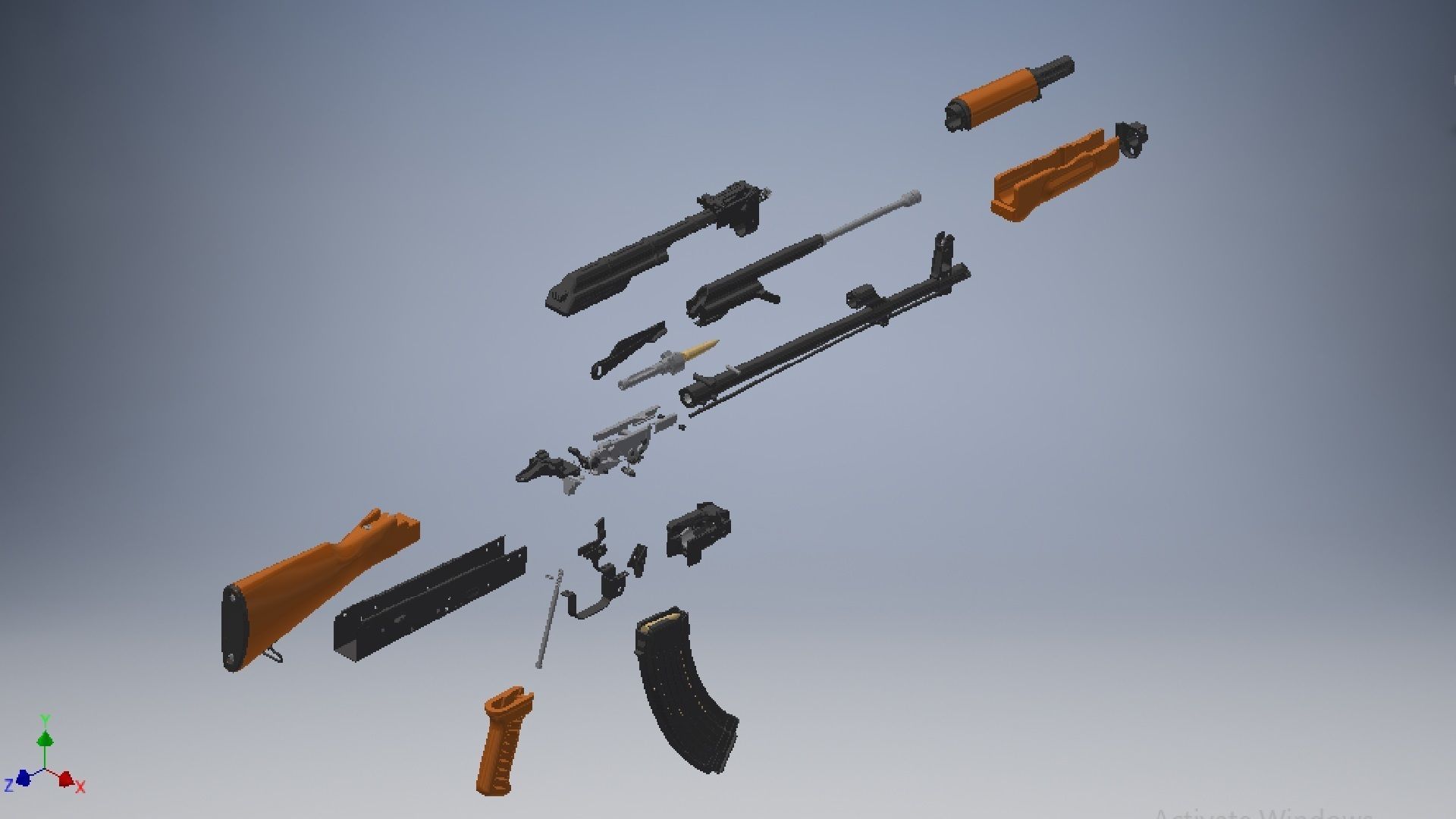 AKM Assembly 3D model_10