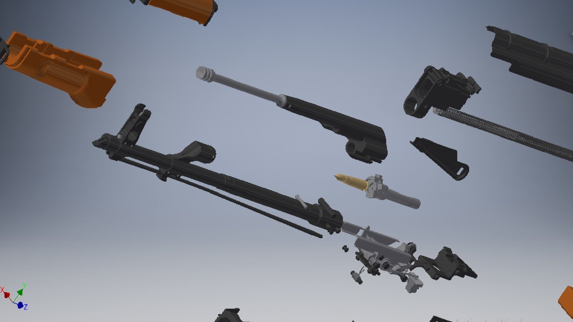 AKM Assembly 3D model_14