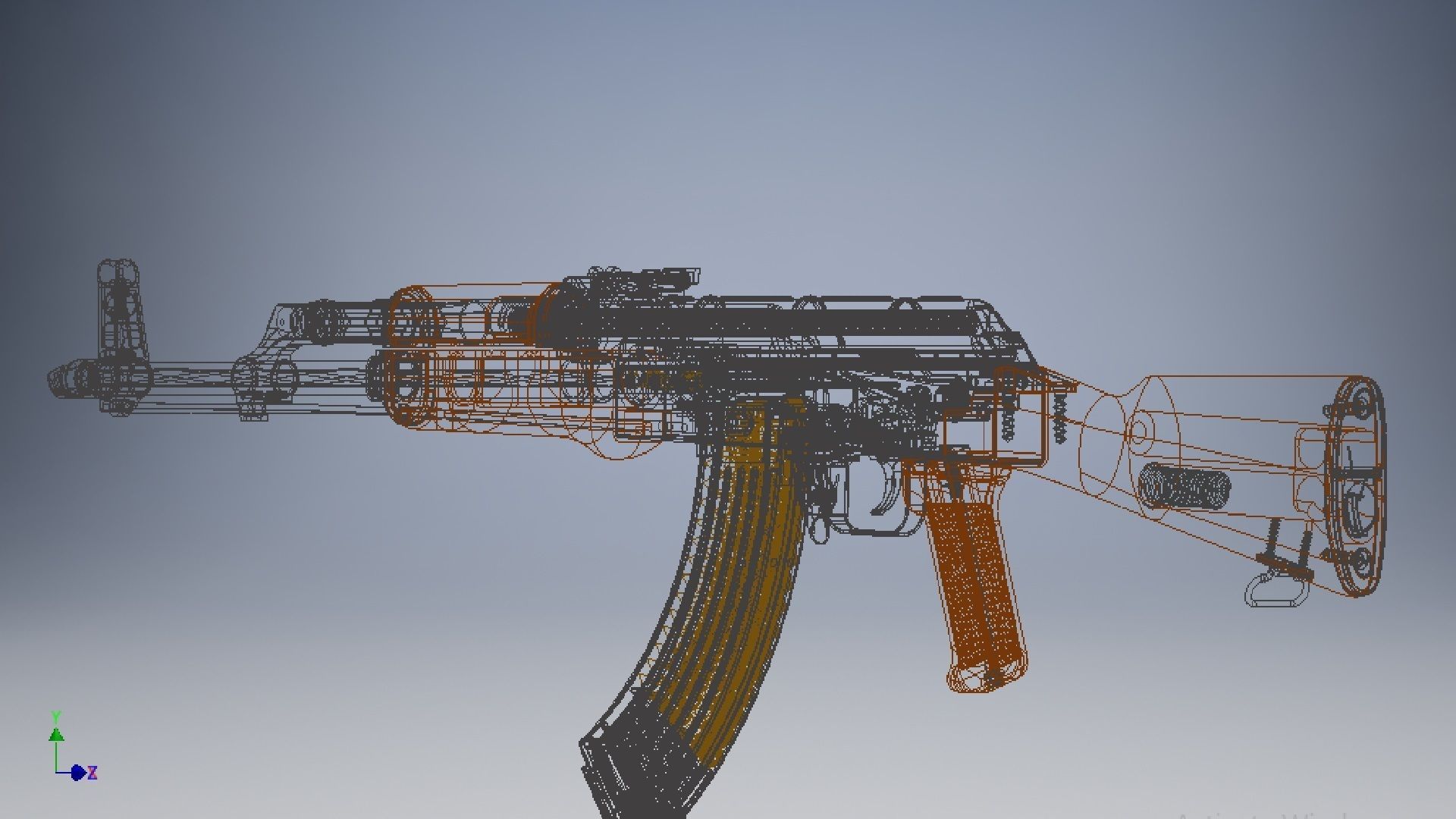 AKM Assembly 3D model_7