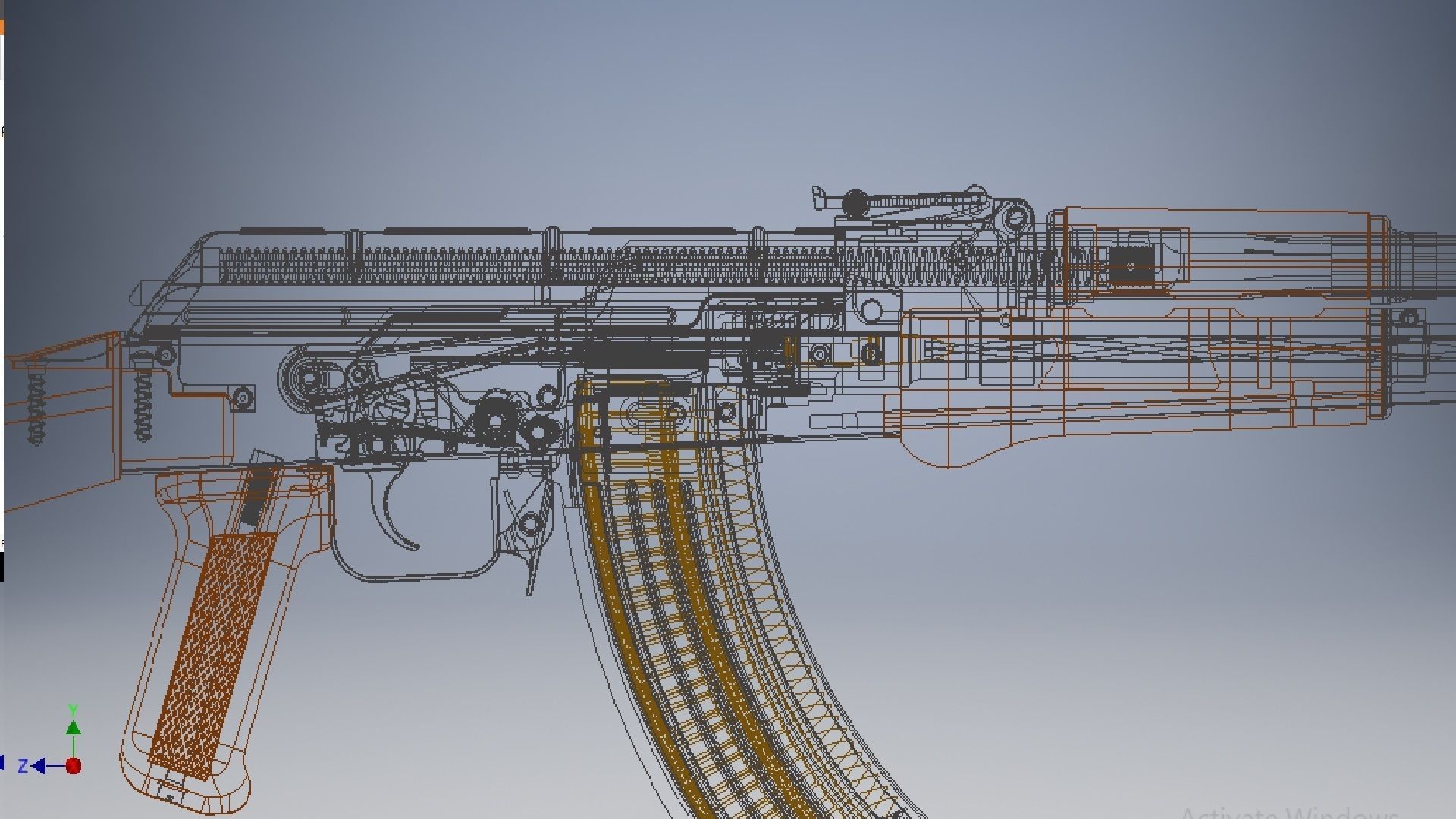 AKM Assembly 3D model_5