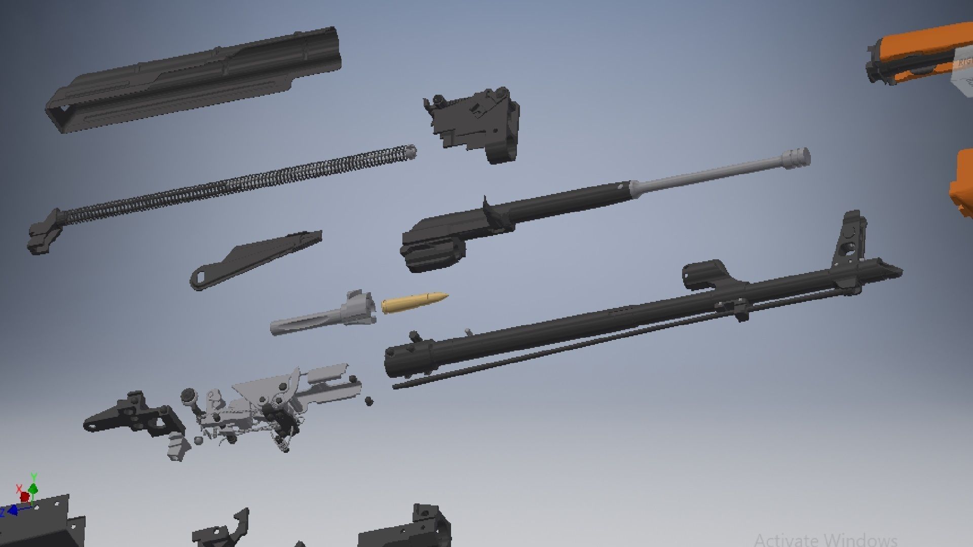 AKM Assembly 3D model_11