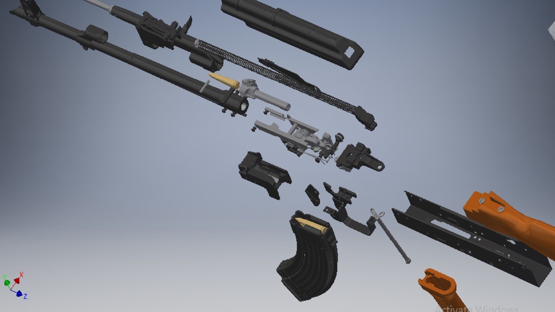 AKM Assembly 3D model_16