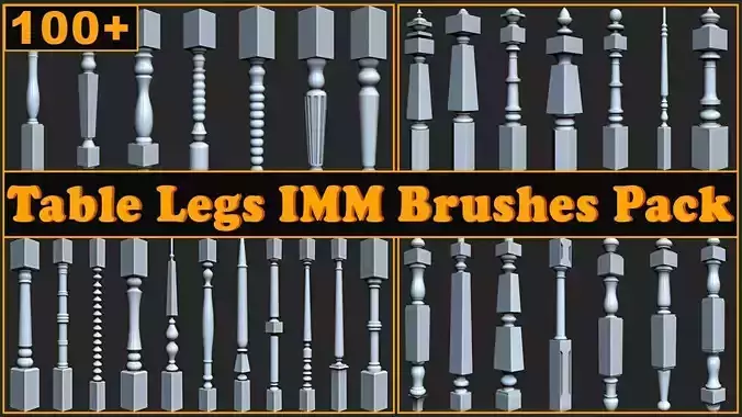 108 Table Legs IMM Brushes Pack