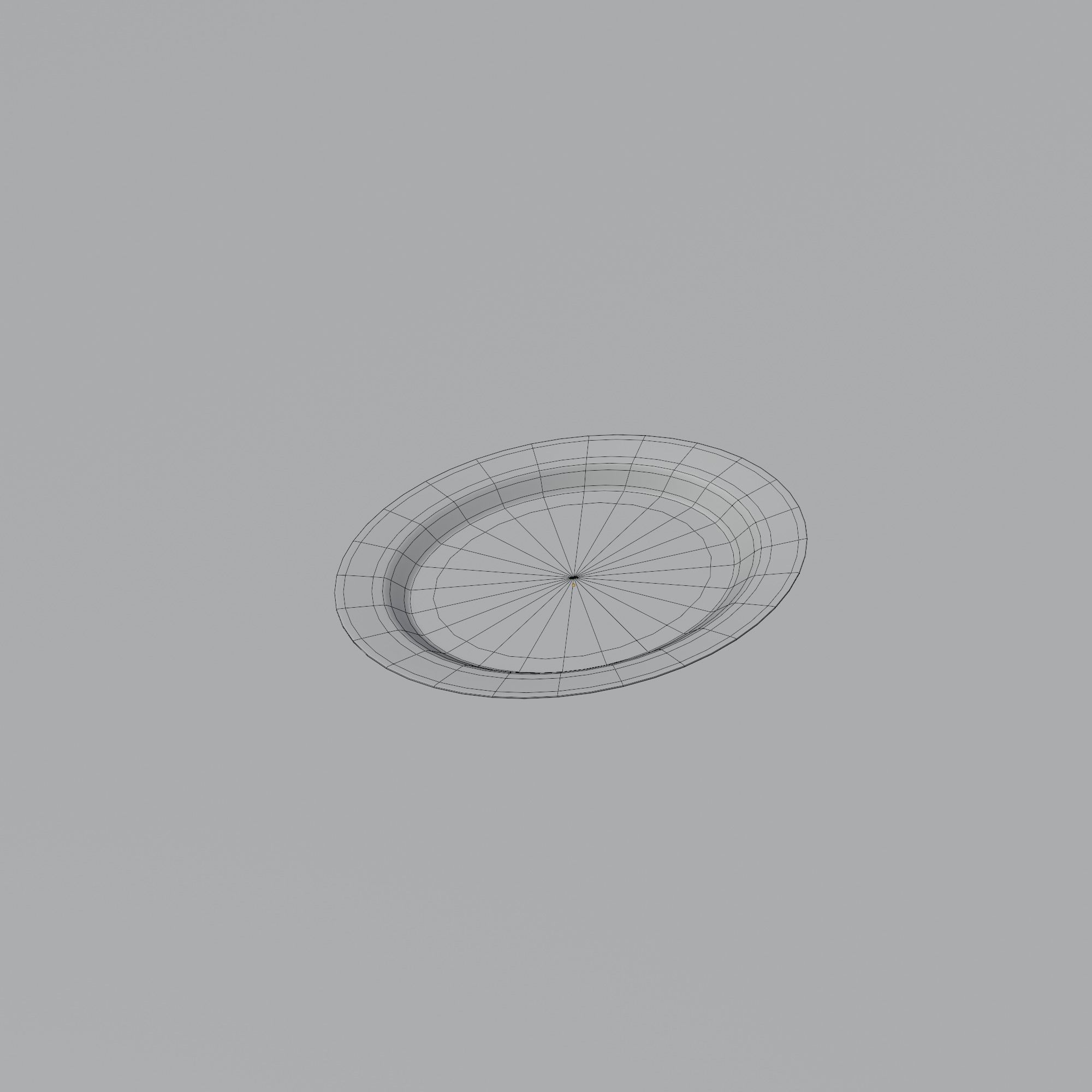 Plastic dinnerware collection Low-poly 3D model_20