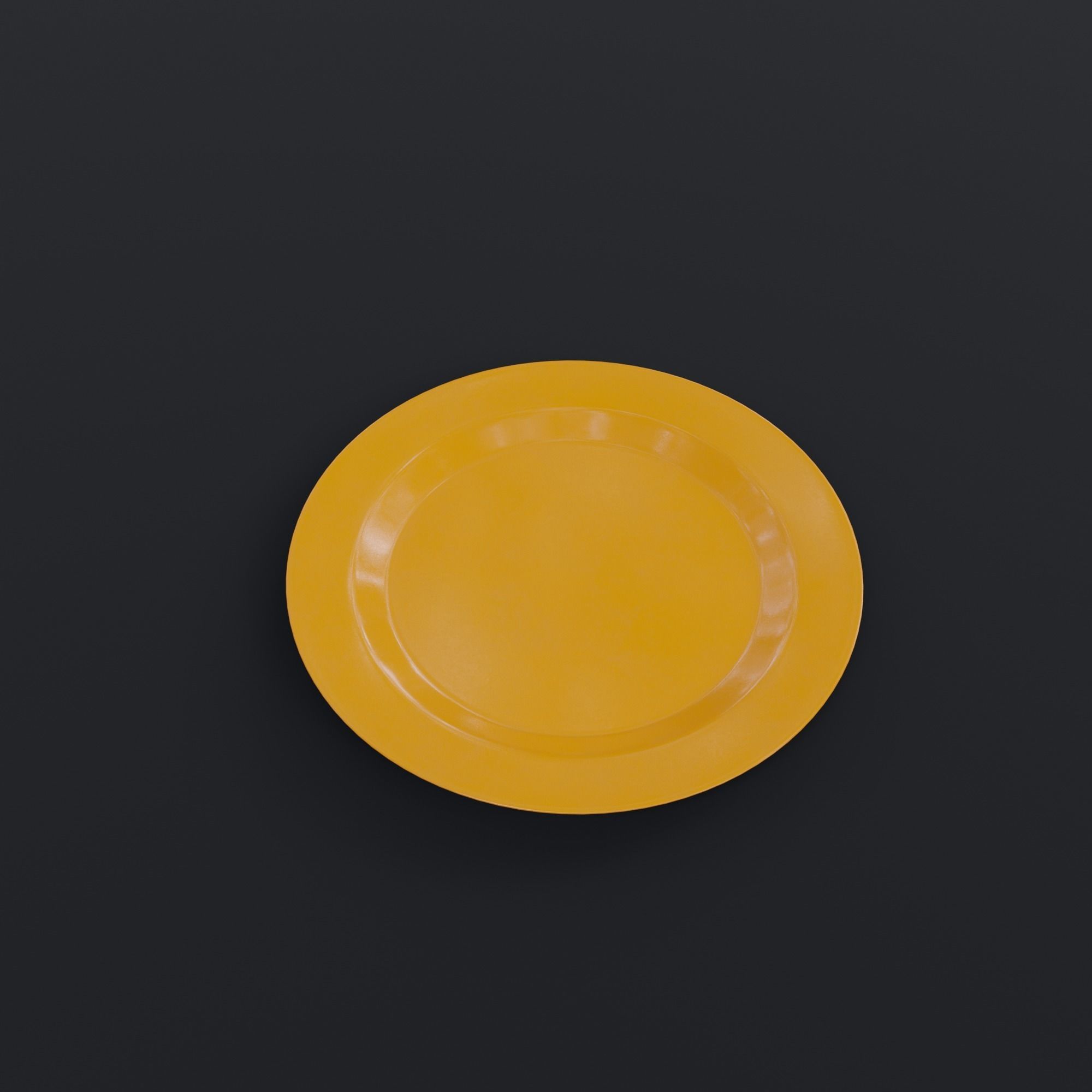 Plastic dinnerware collection Low-poly 3D model_6