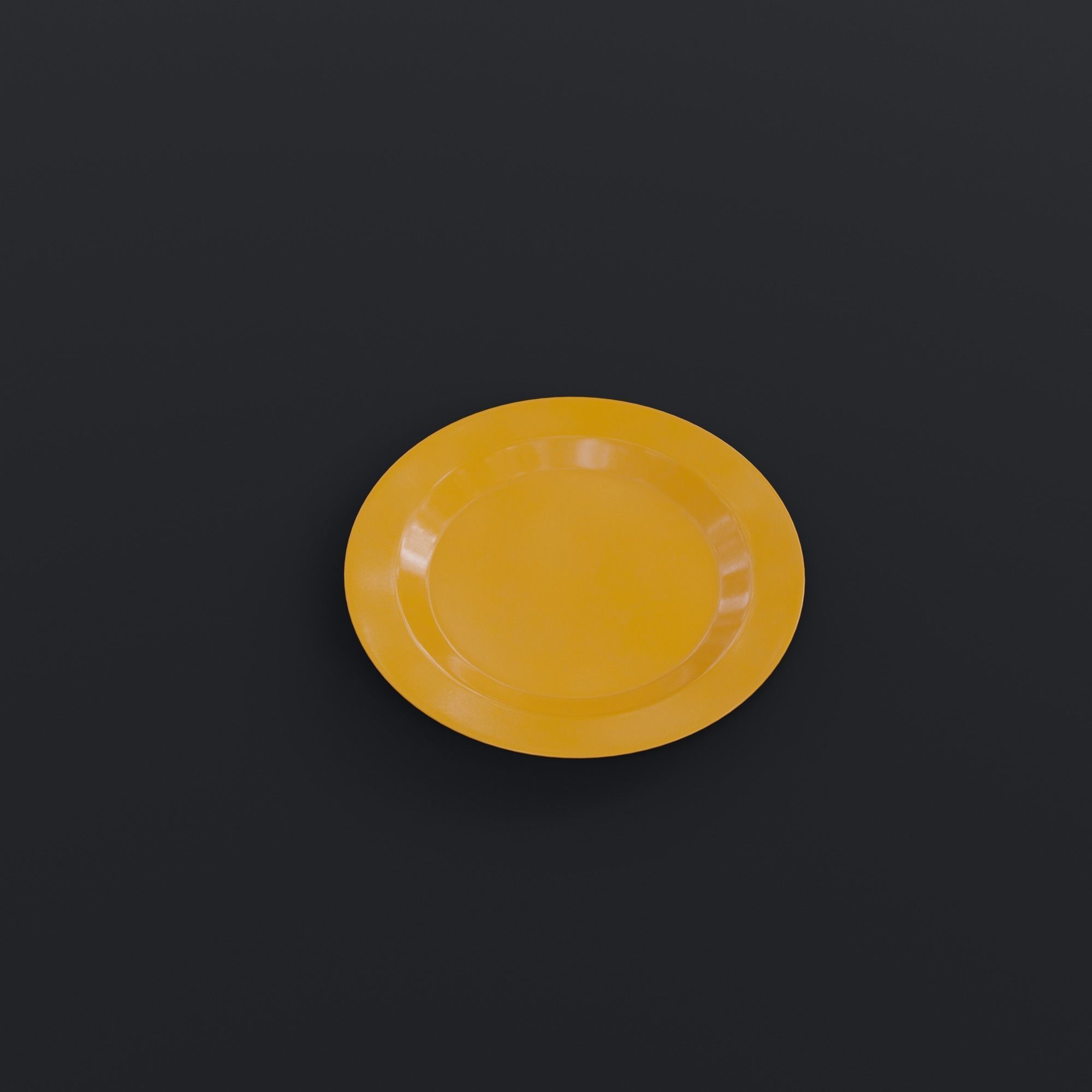 Plastic dinnerware collection Low-poly 3D model_5