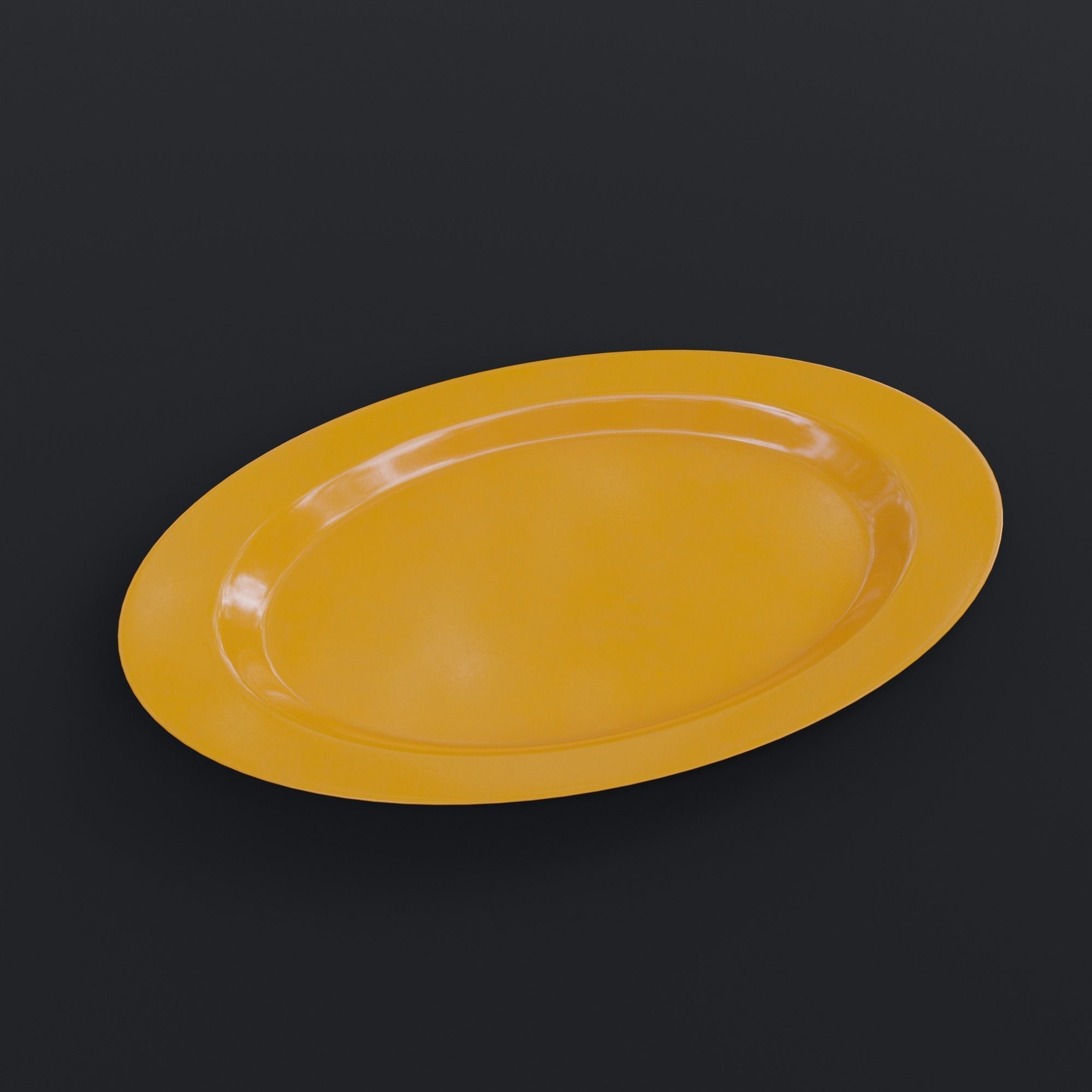 Plastic dinnerware collection Low-poly 3D model_8