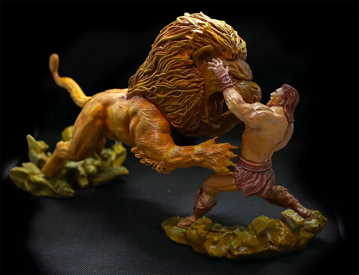 HERCULES FIGHTING THE NEMEAN LION 3D print model_0