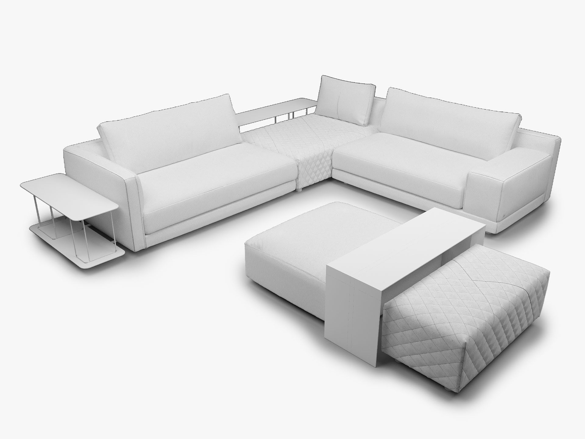 Natuzzi Italia MELPOT Sectional Sofa 3D model_5