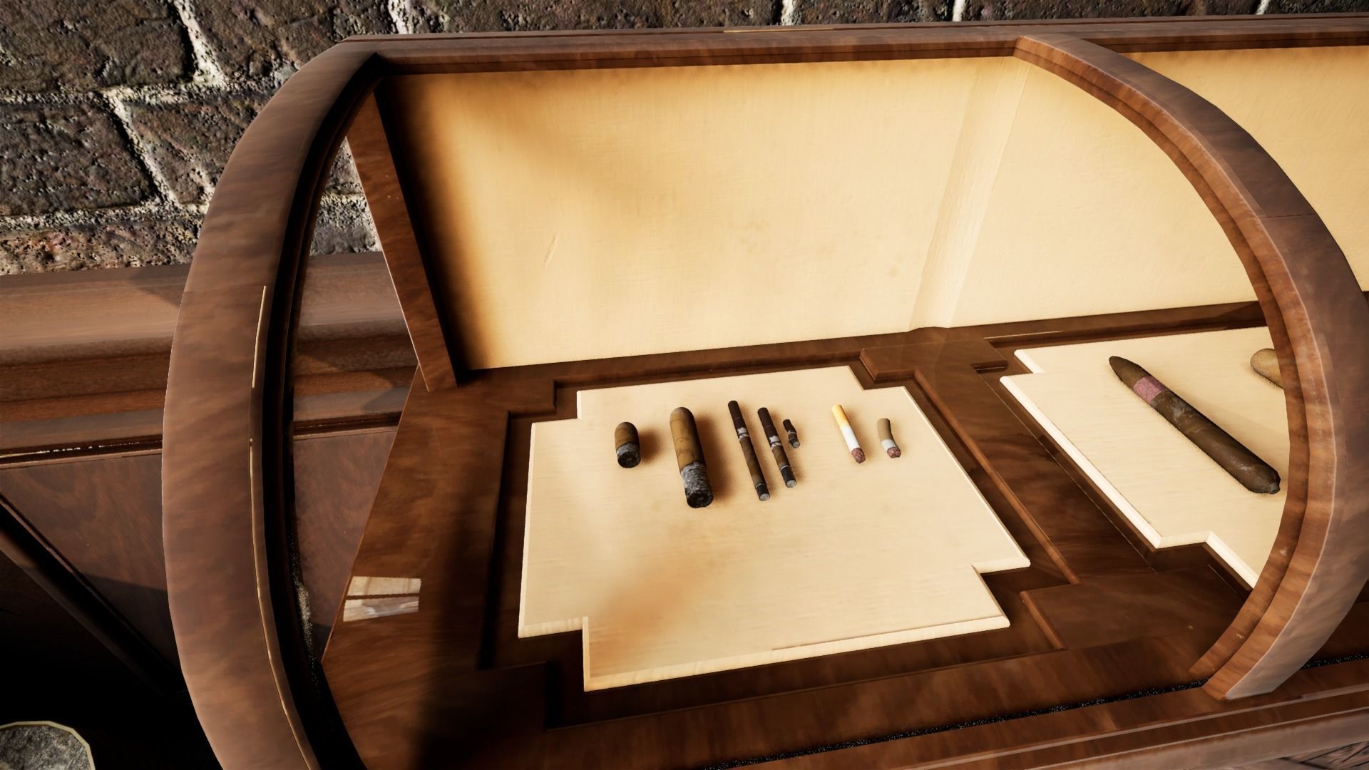 Cigar Pack - Cigars Cigarettes Ashtrays and Zippo - 15 Model Low-poly 3D model_13