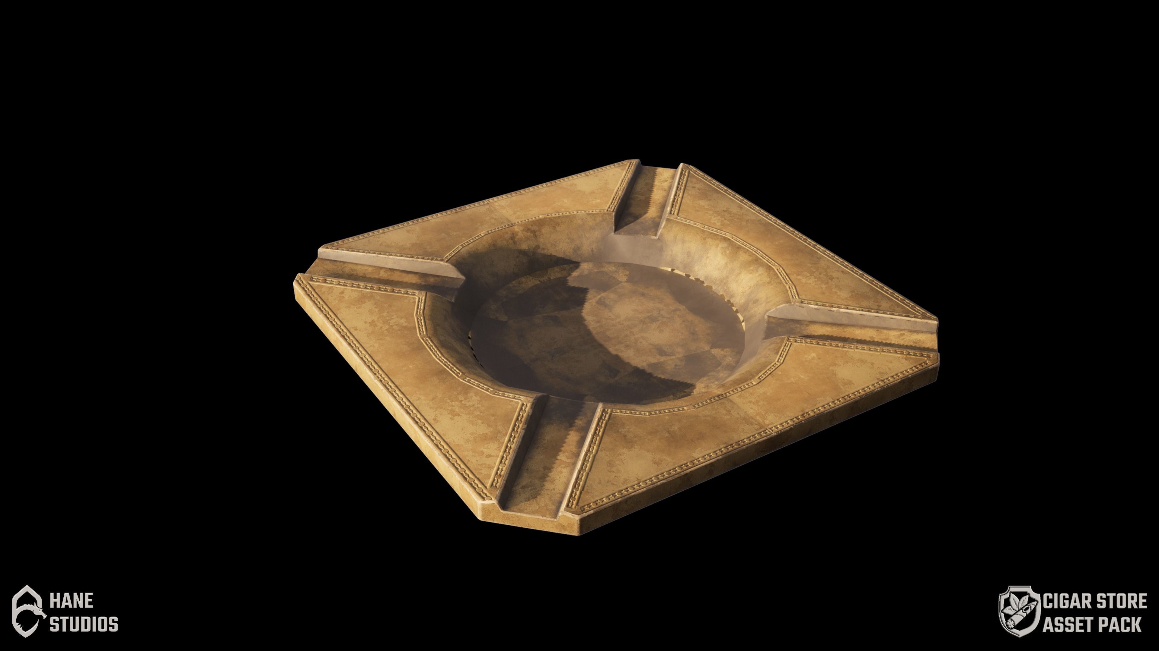 Cigar Pack - Cigars Cigarettes Ashtrays and Zippo - 15 Model Low-poly 3D model_16