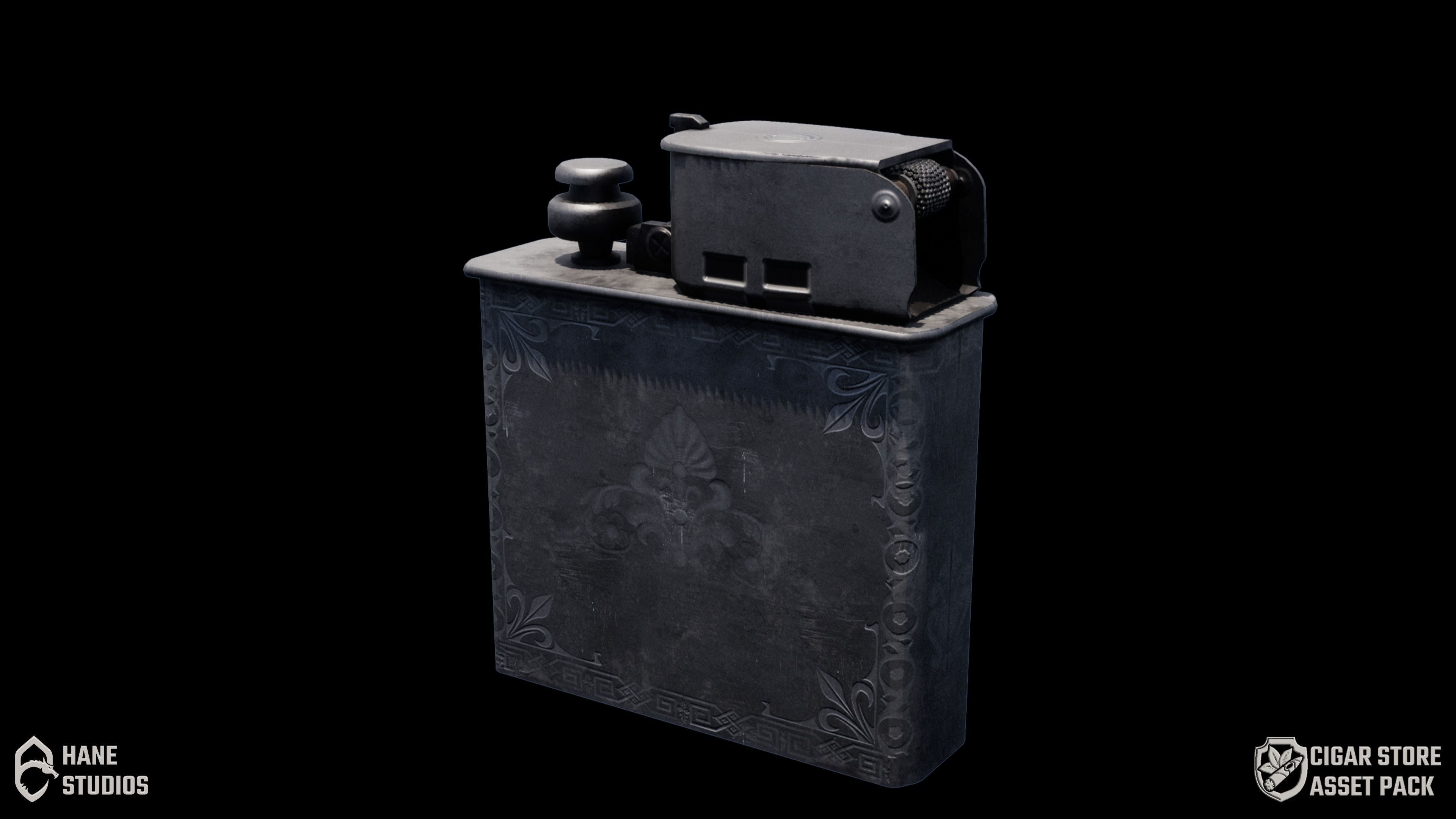 Cigar Pack - Cigars Cigarettes Ashtrays and Zippo - 15 Model Low-poly 3D model_37