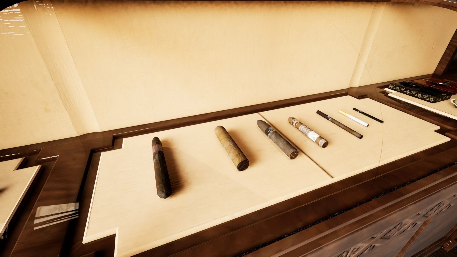 Cigar Pack - Cigars Cigarettes Ashtrays and Zippo - 15 Model Low-poly 3D model_14