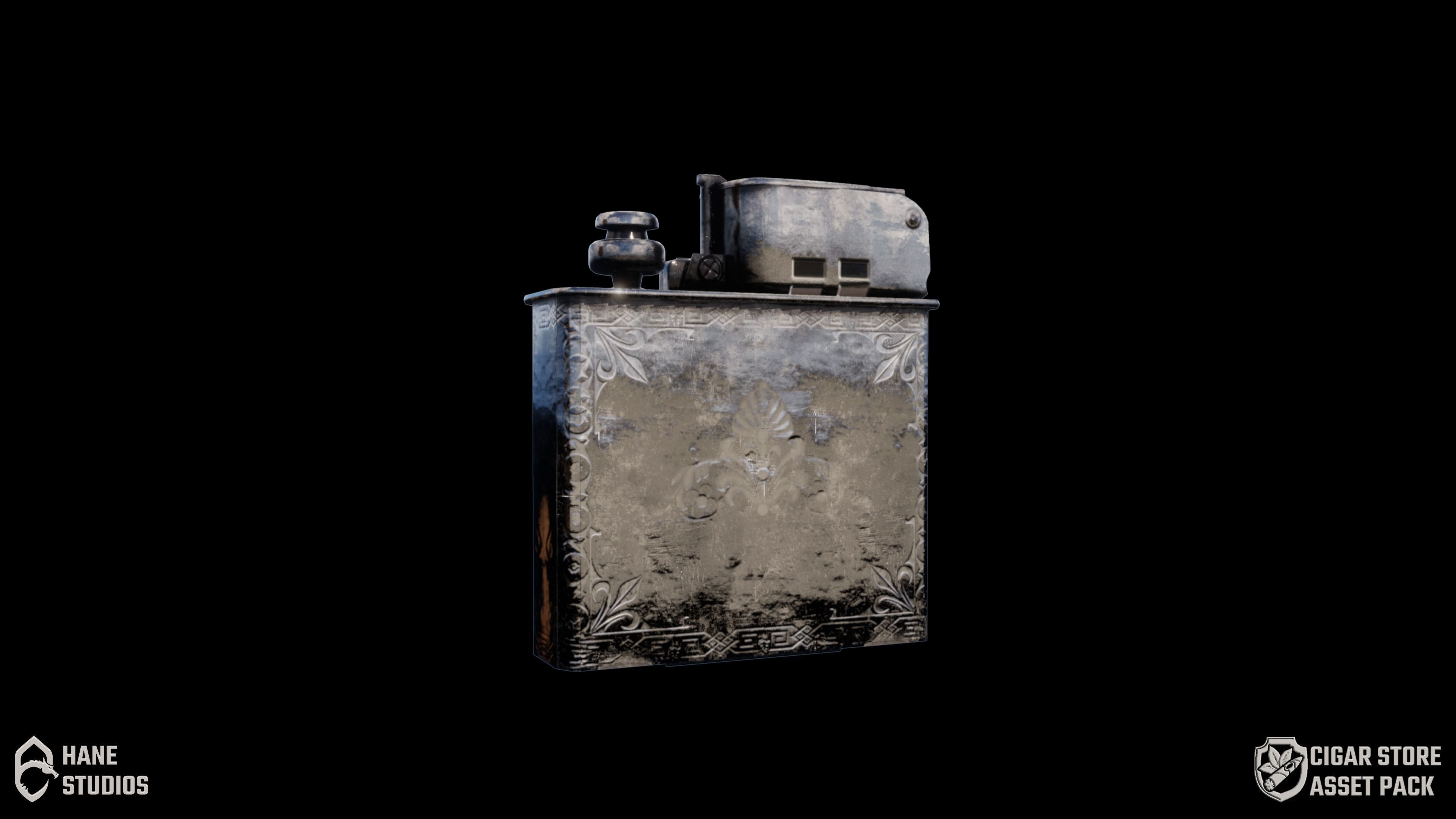 Cigar Pack - Cigars Cigarettes Ashtrays and Zippo - 15 Model Low-poly 3D model_35