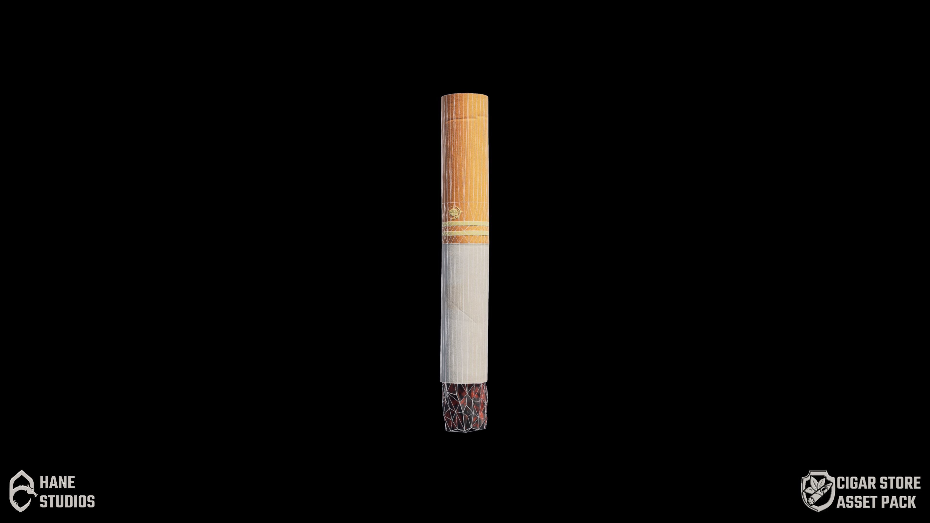 Cigar Pack - Cigars Cigarettes Ashtrays and Zippo - 15 Model Low-poly 3D model_23