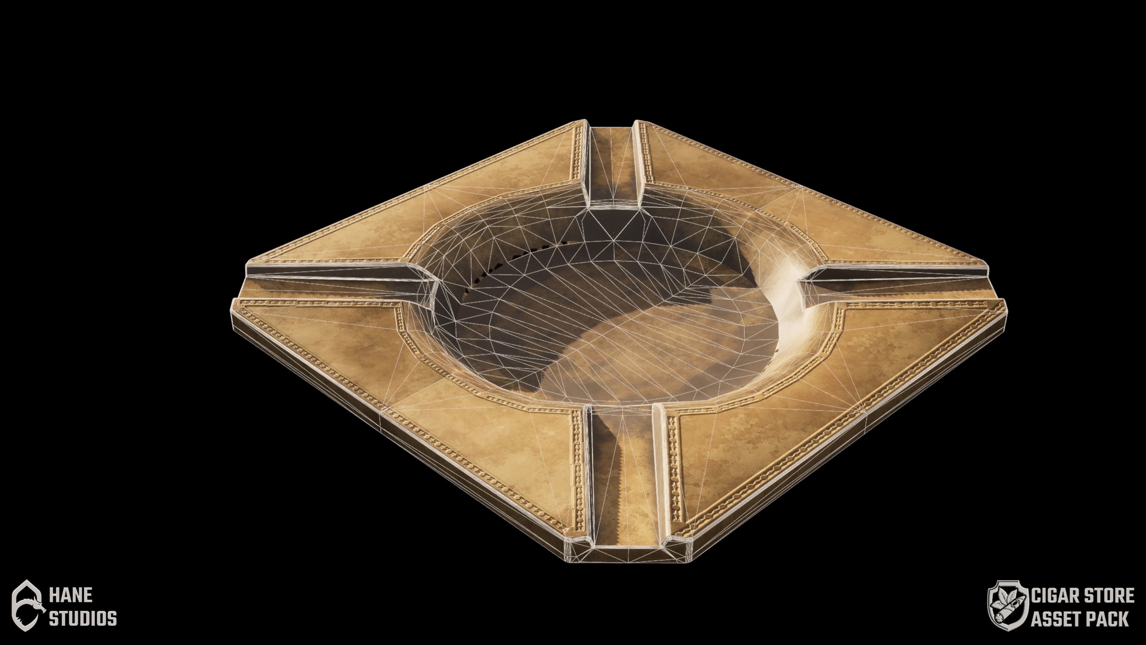 Cigar Pack - Cigars Cigarettes Ashtrays and Zippo - 15 Model Low-poly 3D model_17