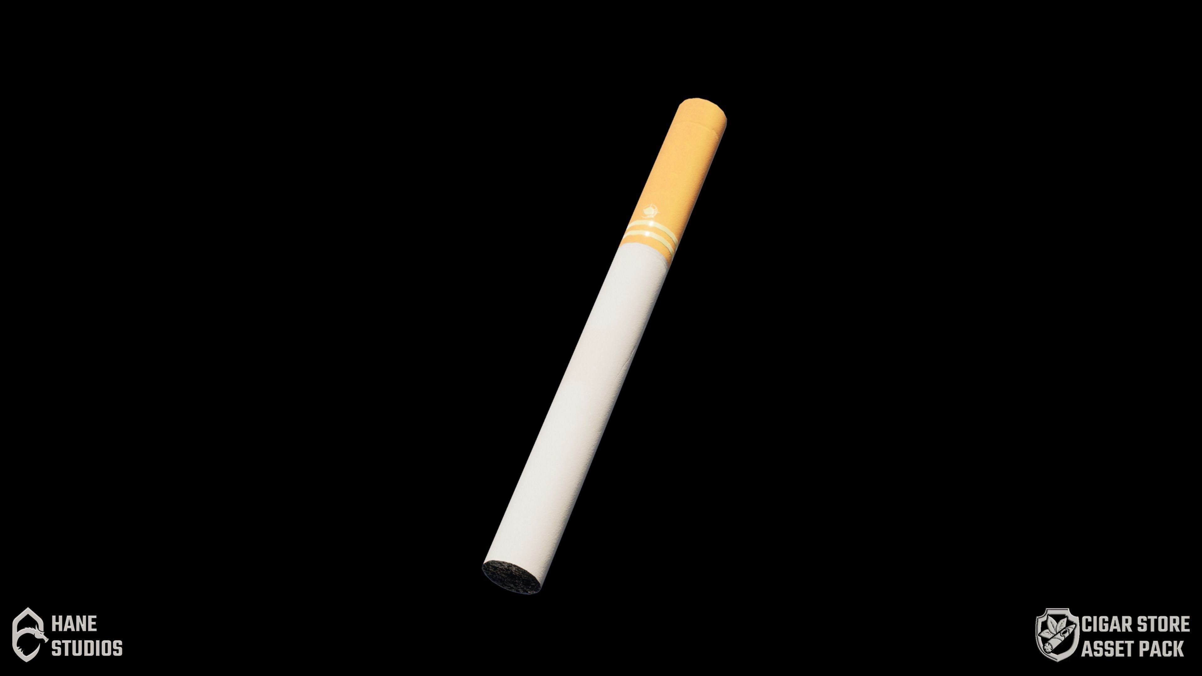 Cigar Pack - Cigars Cigarettes Ashtrays and Zippo - 15 Model Low-poly 3D model_22