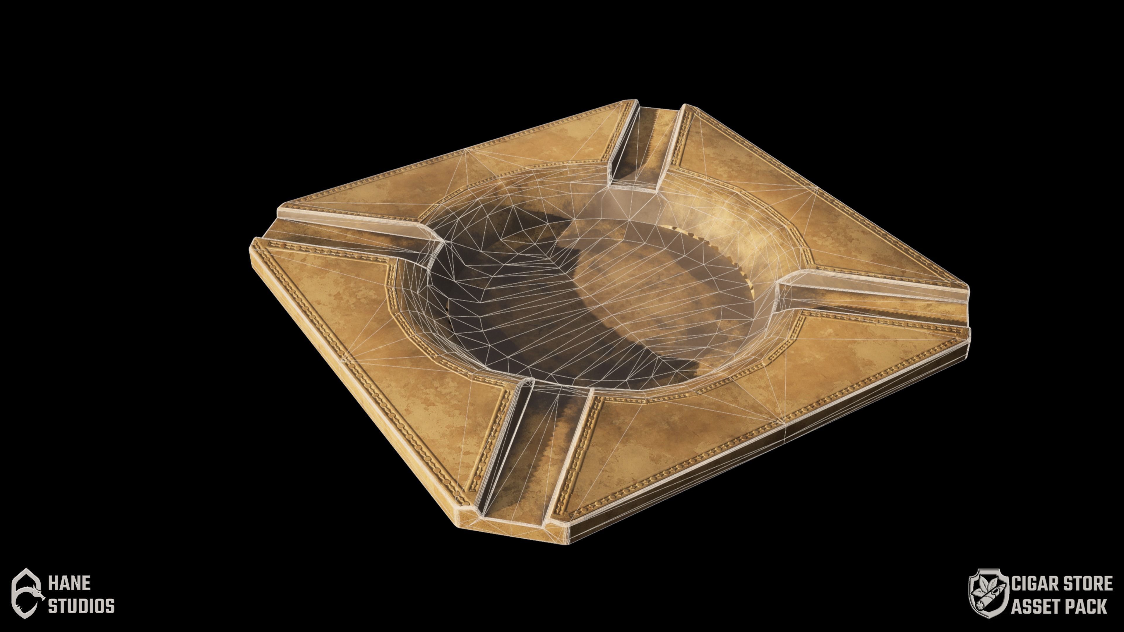 Cigar Pack - Cigars Cigarettes Ashtrays and Zippo - 15 Model Low-poly 3D model_18