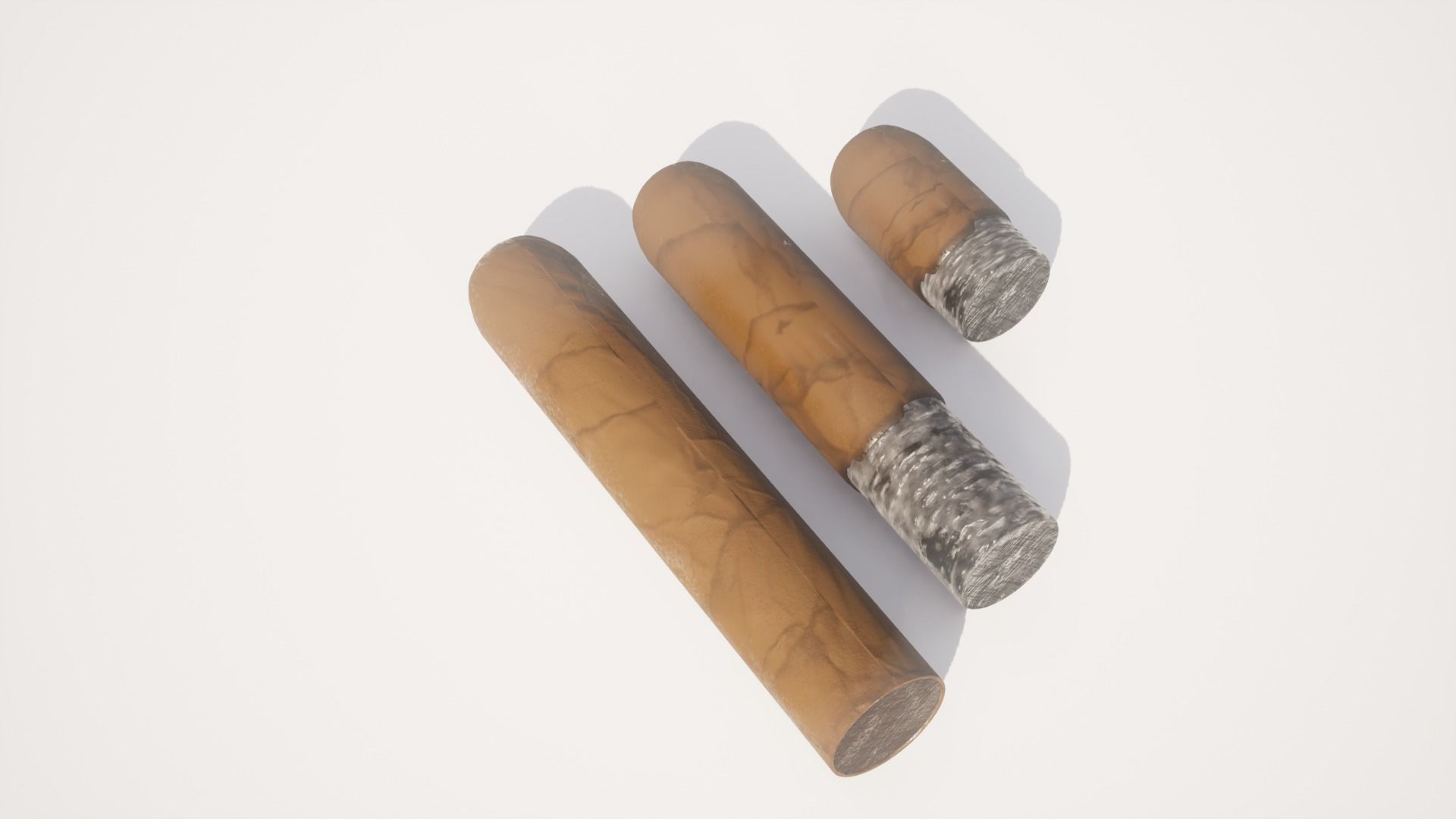 Cigar Pack - Cigars Cigarettes Ashtrays and Zippo - 15 Model Low-poly 3D model_3