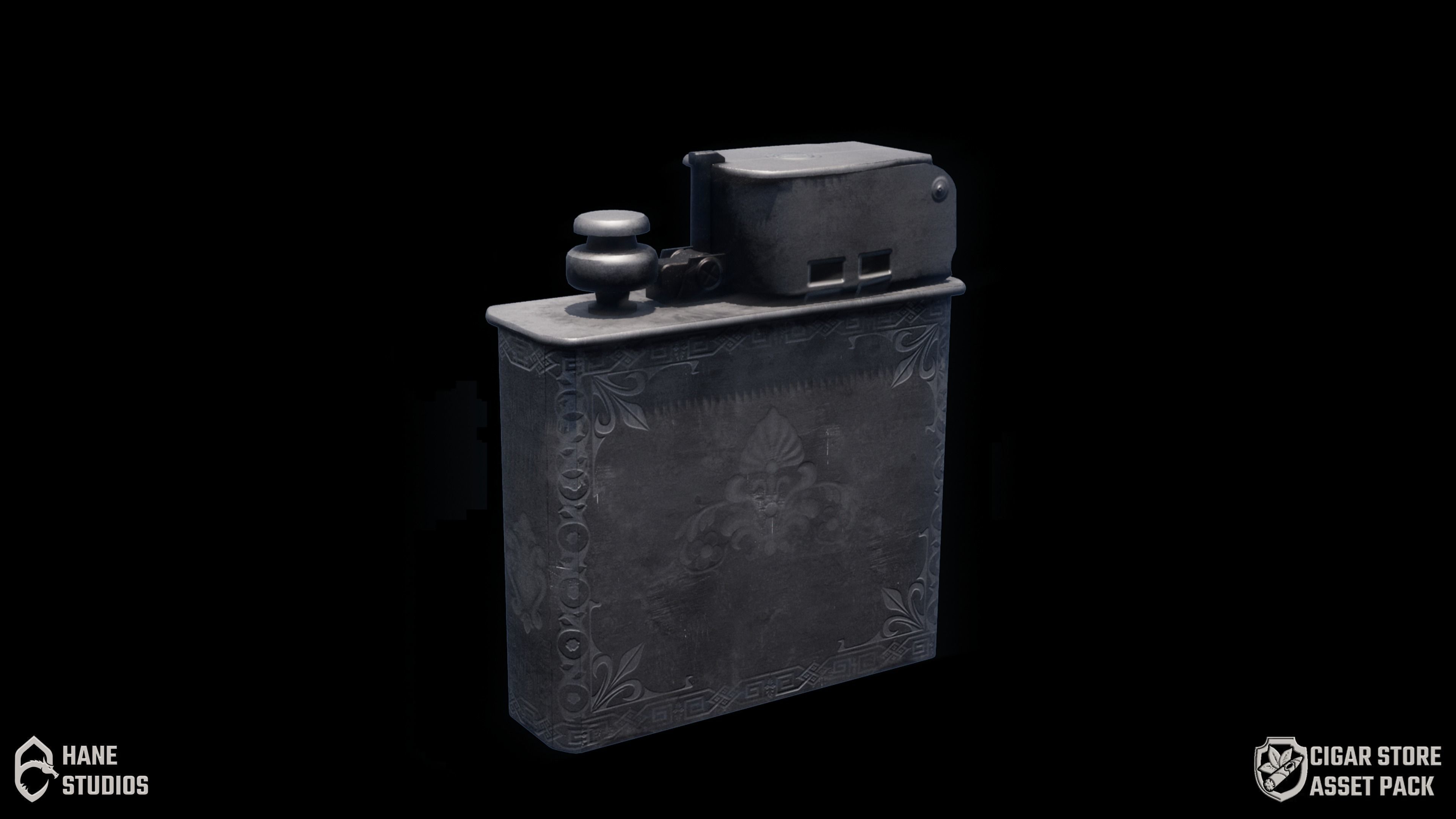 Cigar Pack - Cigars Cigarettes Ashtrays and Zippo - 15 Model Low-poly 3D model_36
