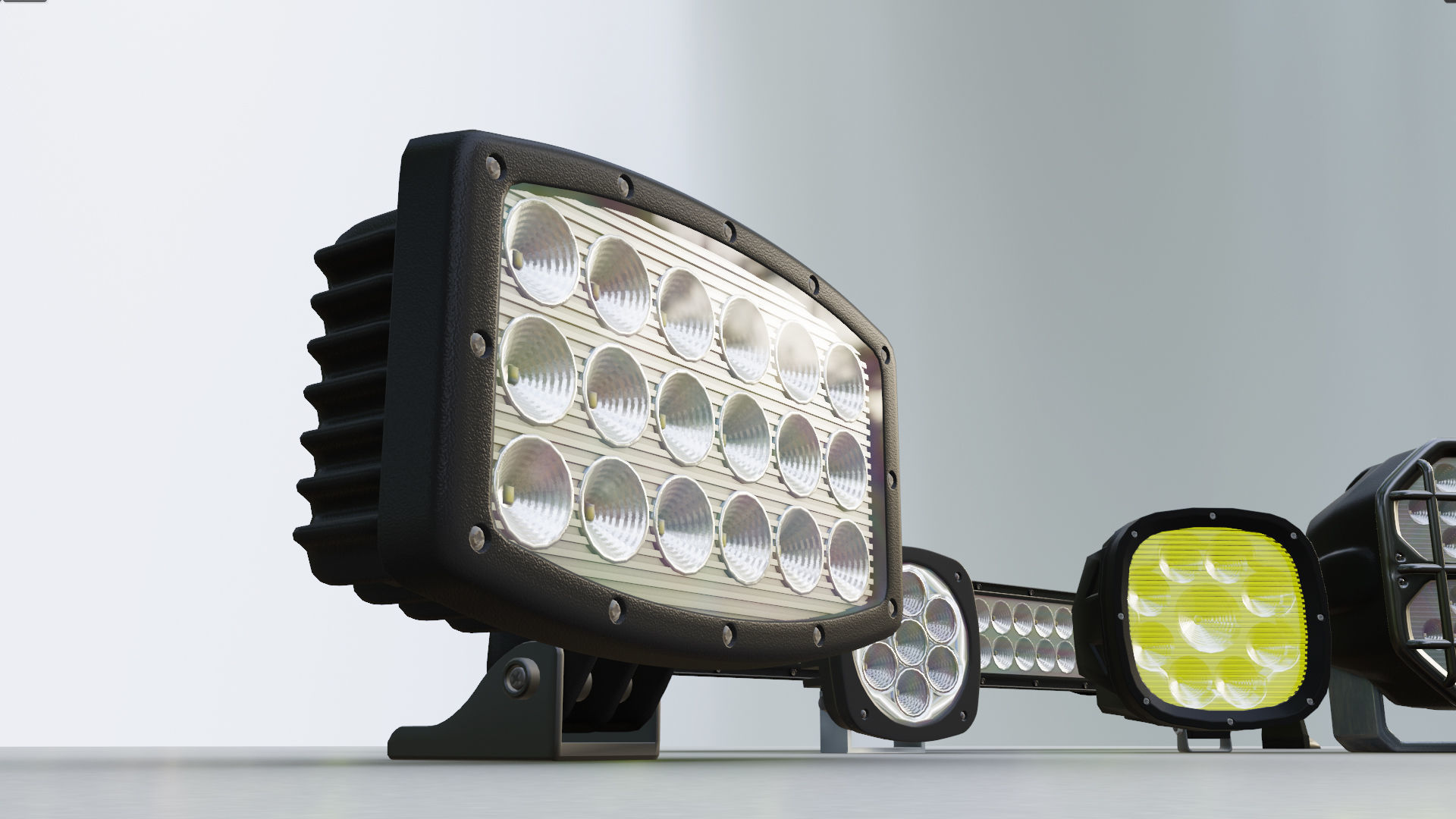 LED Lights Collection 3D model_12
