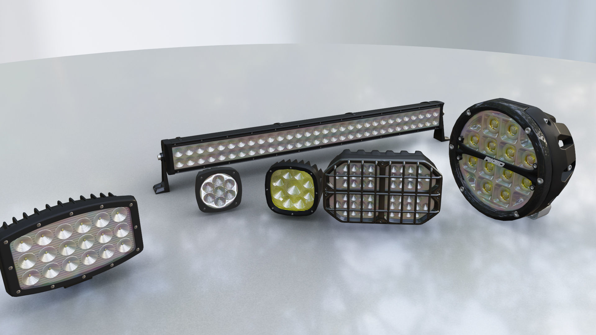 LED Lights Collection 3D model_9