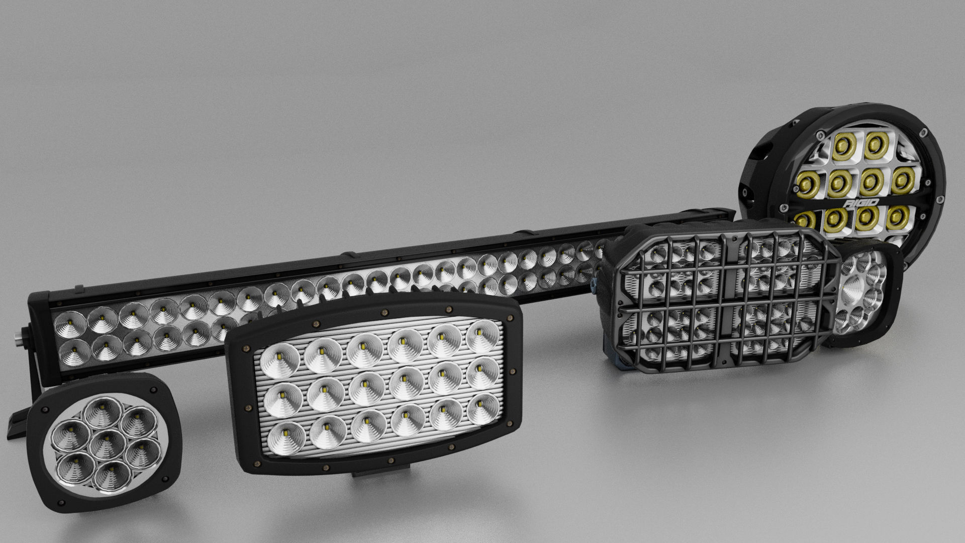LED Lights Collection 3D model_1