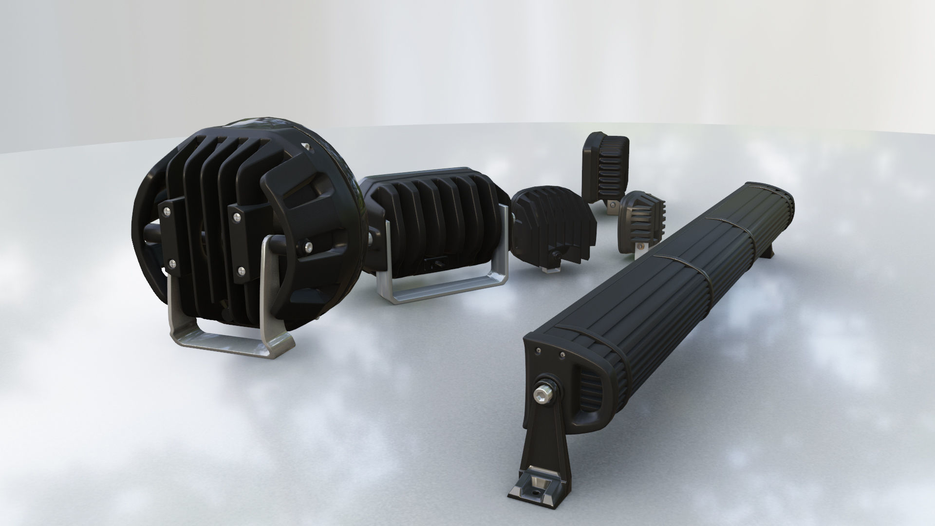 LED Lights Collection 3D model_5