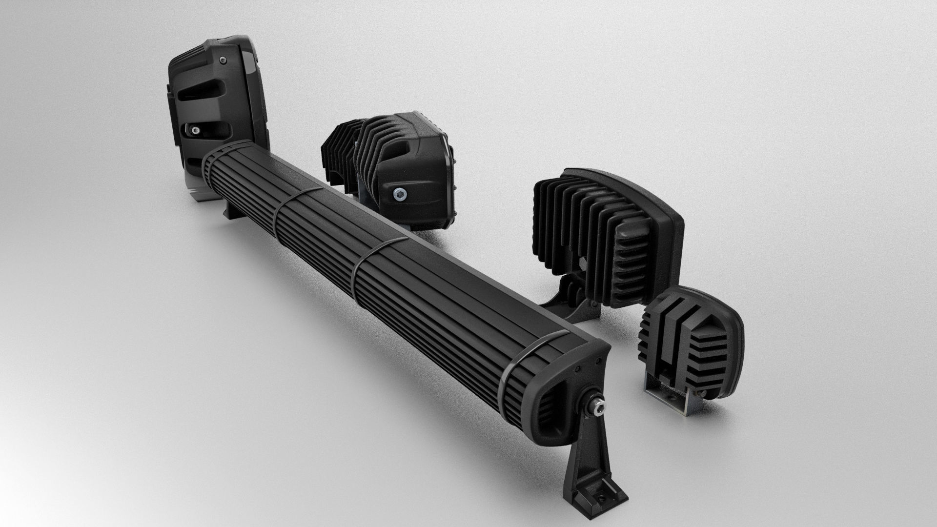 LED Lights Collection 3D model_2