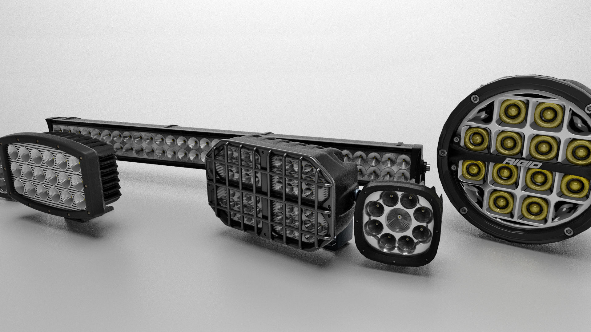 LED Lights Collection 3D model_3