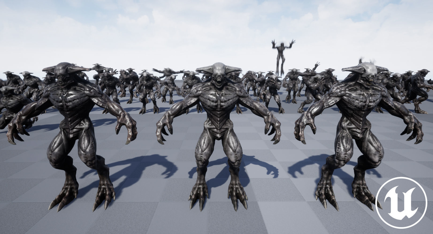 Horror Demon Creature v2 with 66 animations Low-poly 3D model_20