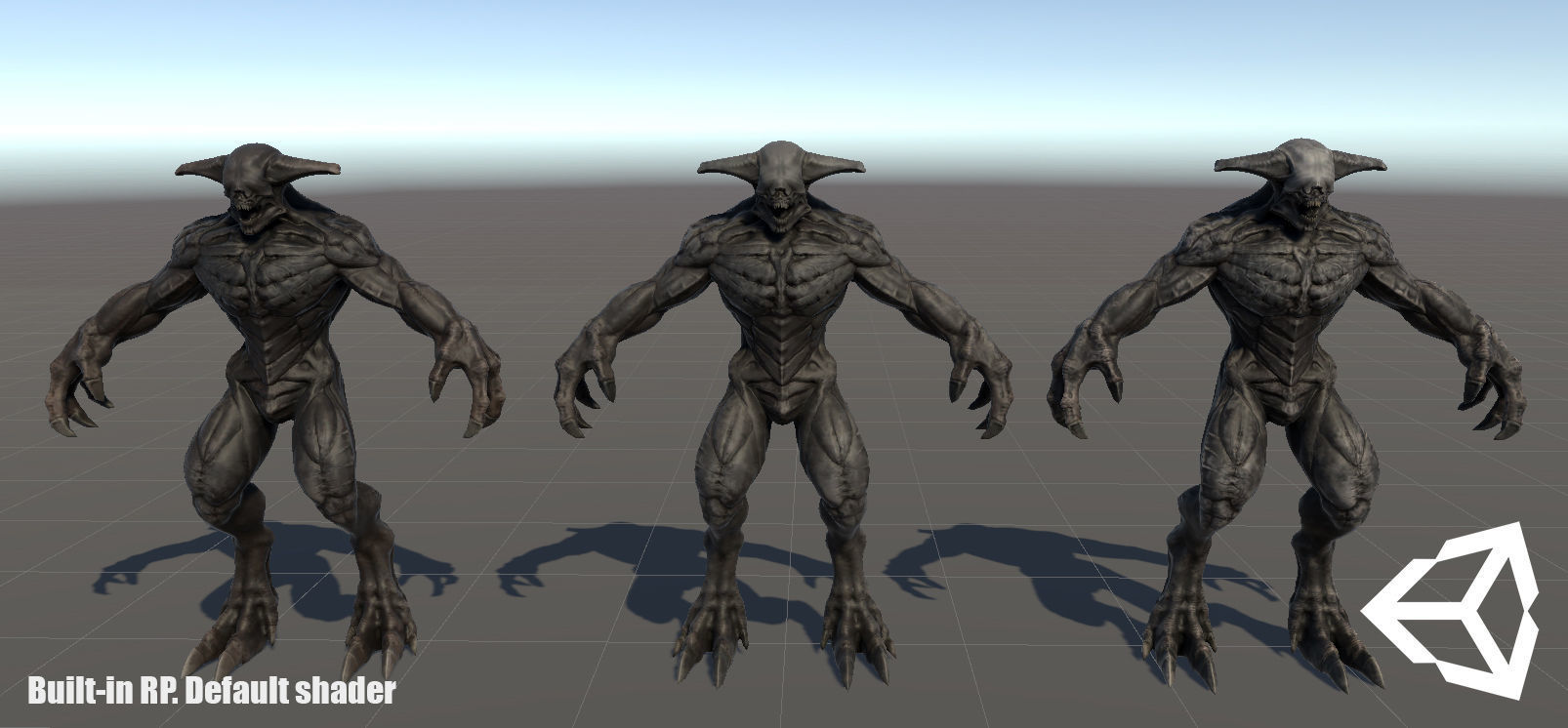 Horror Demon Creature v2 with 66 animations Low-poly 3D model_21