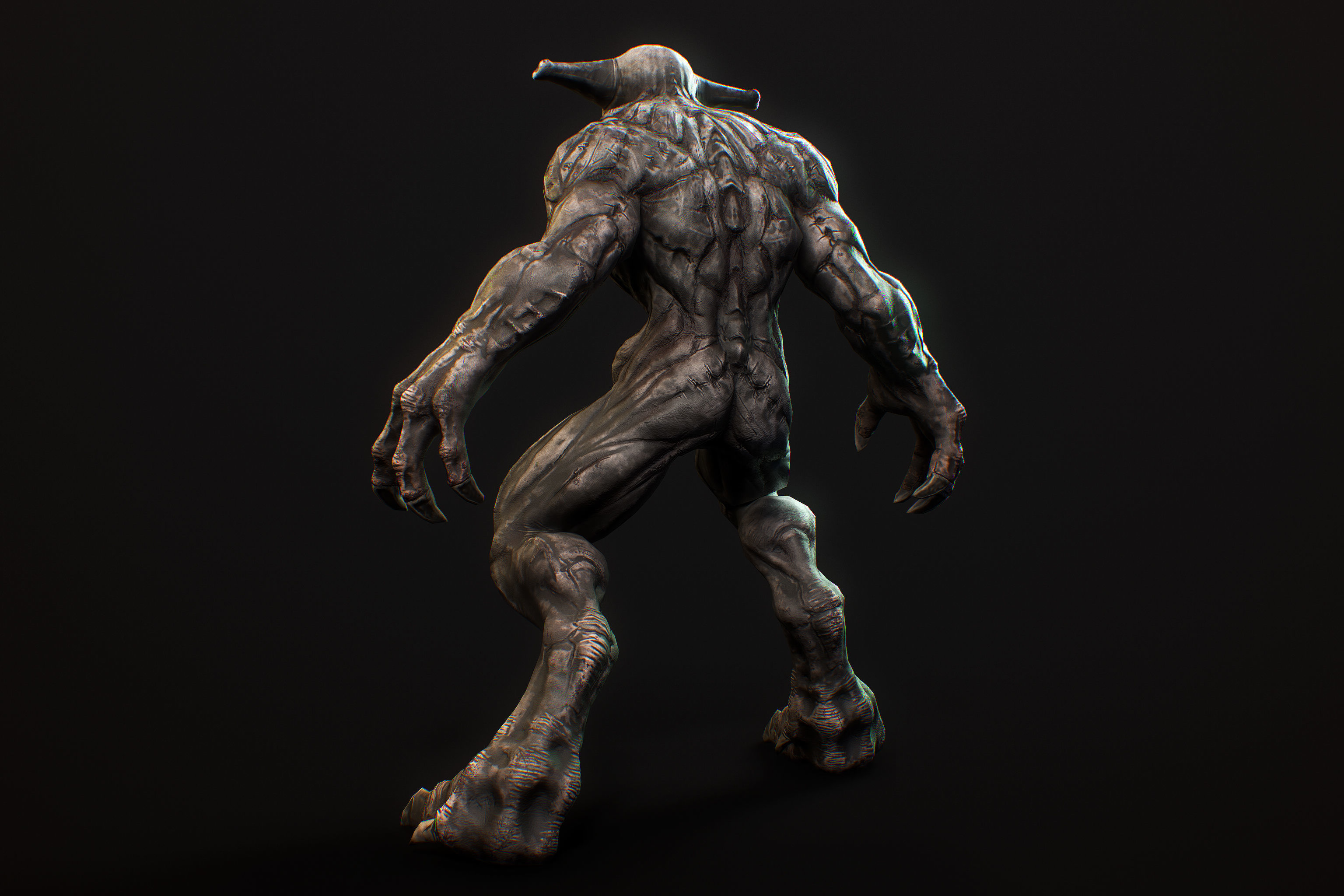 Horror Demon Creature v2 with 66 animations Low-poly 3D model_14