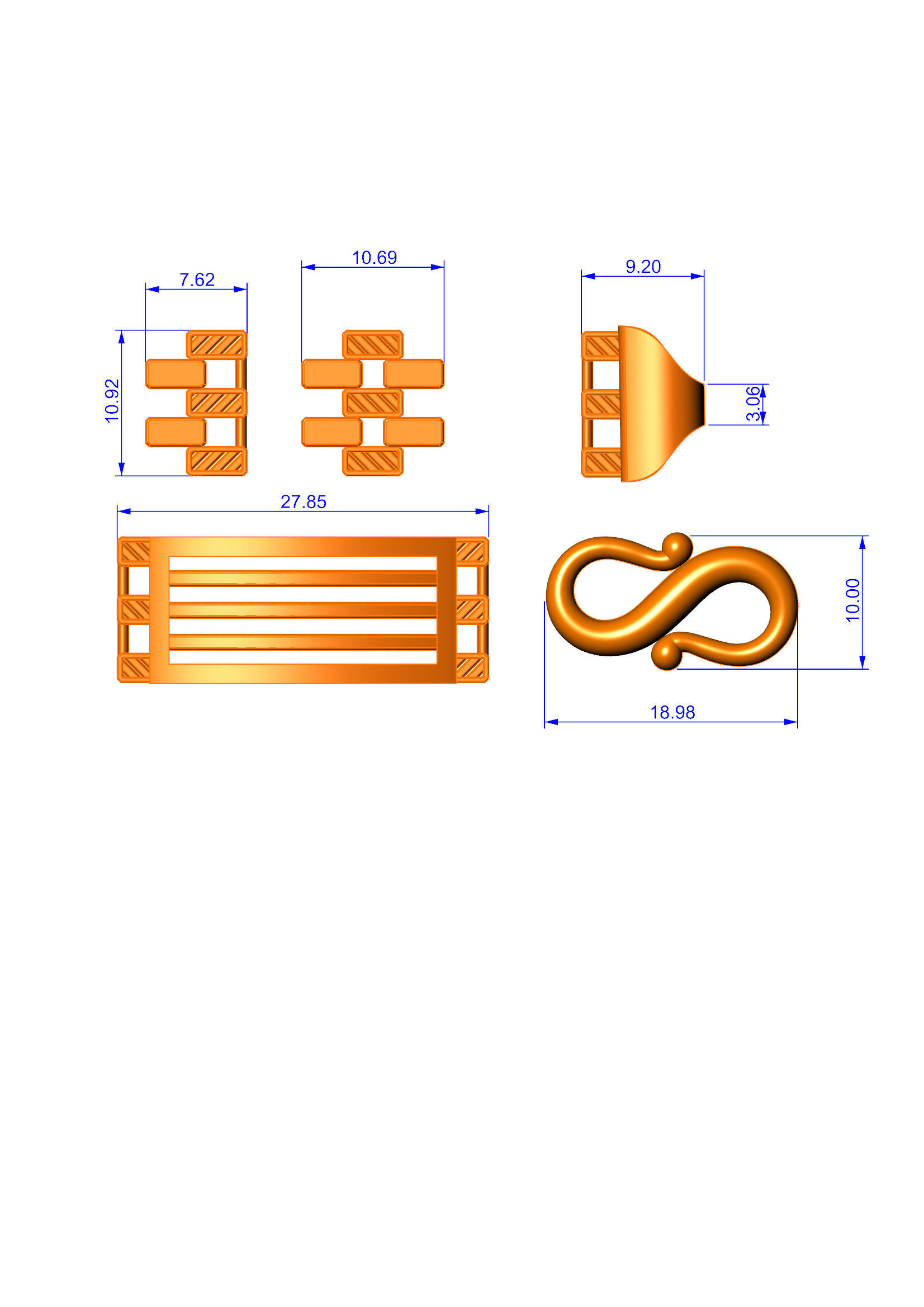 4 UNIQUE HIGLY SOLD BRACELET PACK FOR ALL CAM MACHINE 3D print model_6