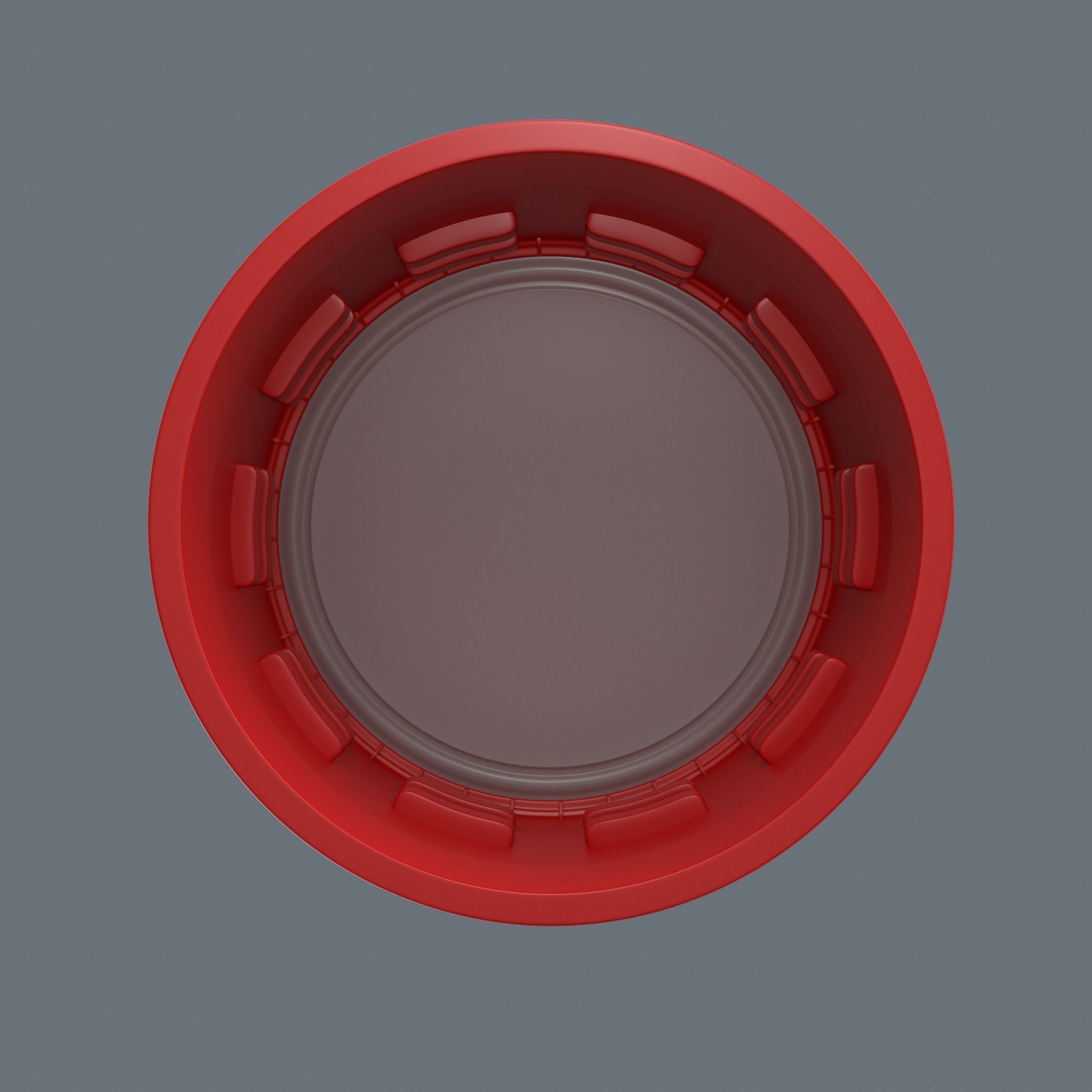 Plastic Bottle Cap High Poly 3D model_3