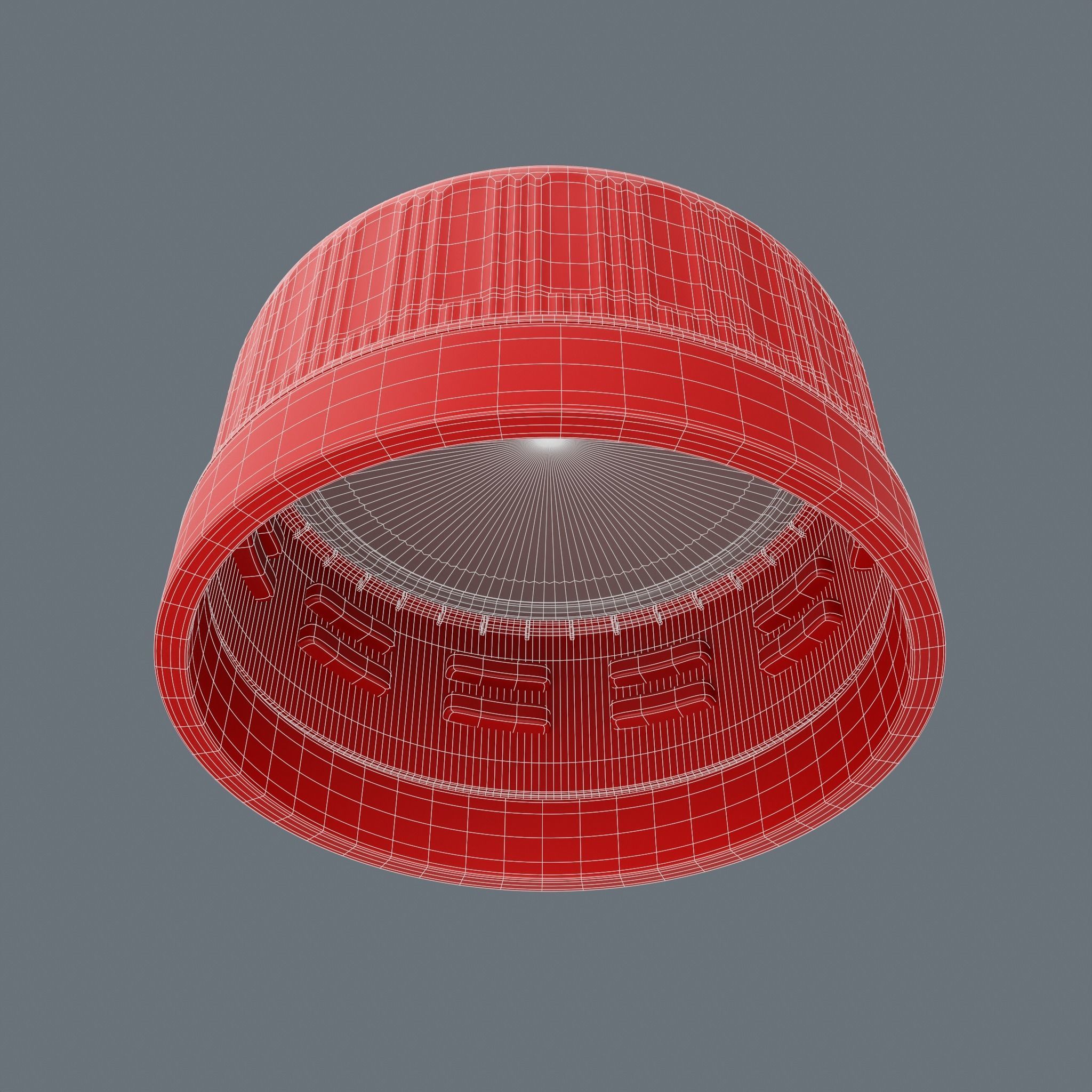 Plastic Bottle Cap High Poly 3D model_8