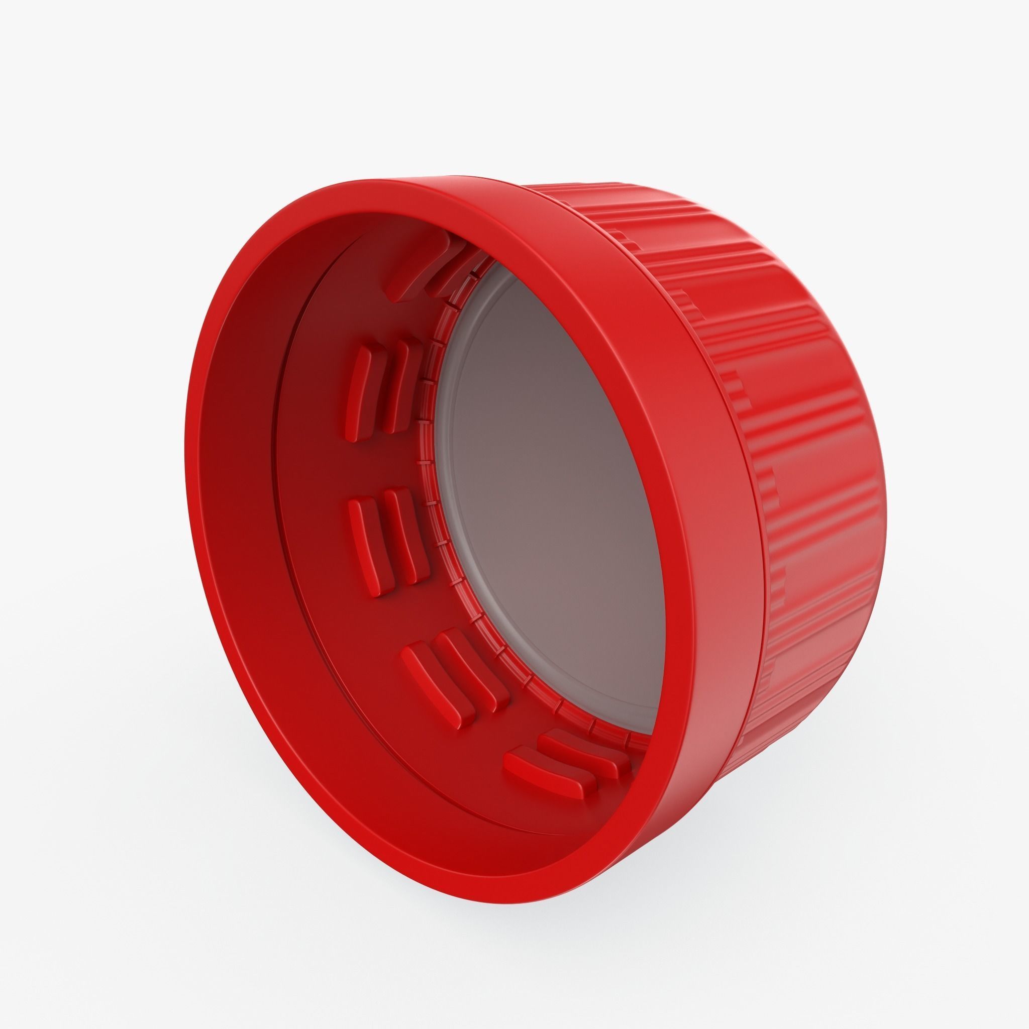 Plastic Bottle Cap High Poly 3D model_6