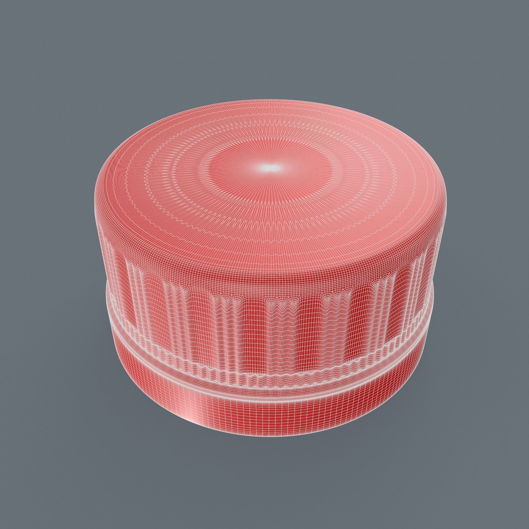 Plastic Bottle Cap High Poly 3D model_5
