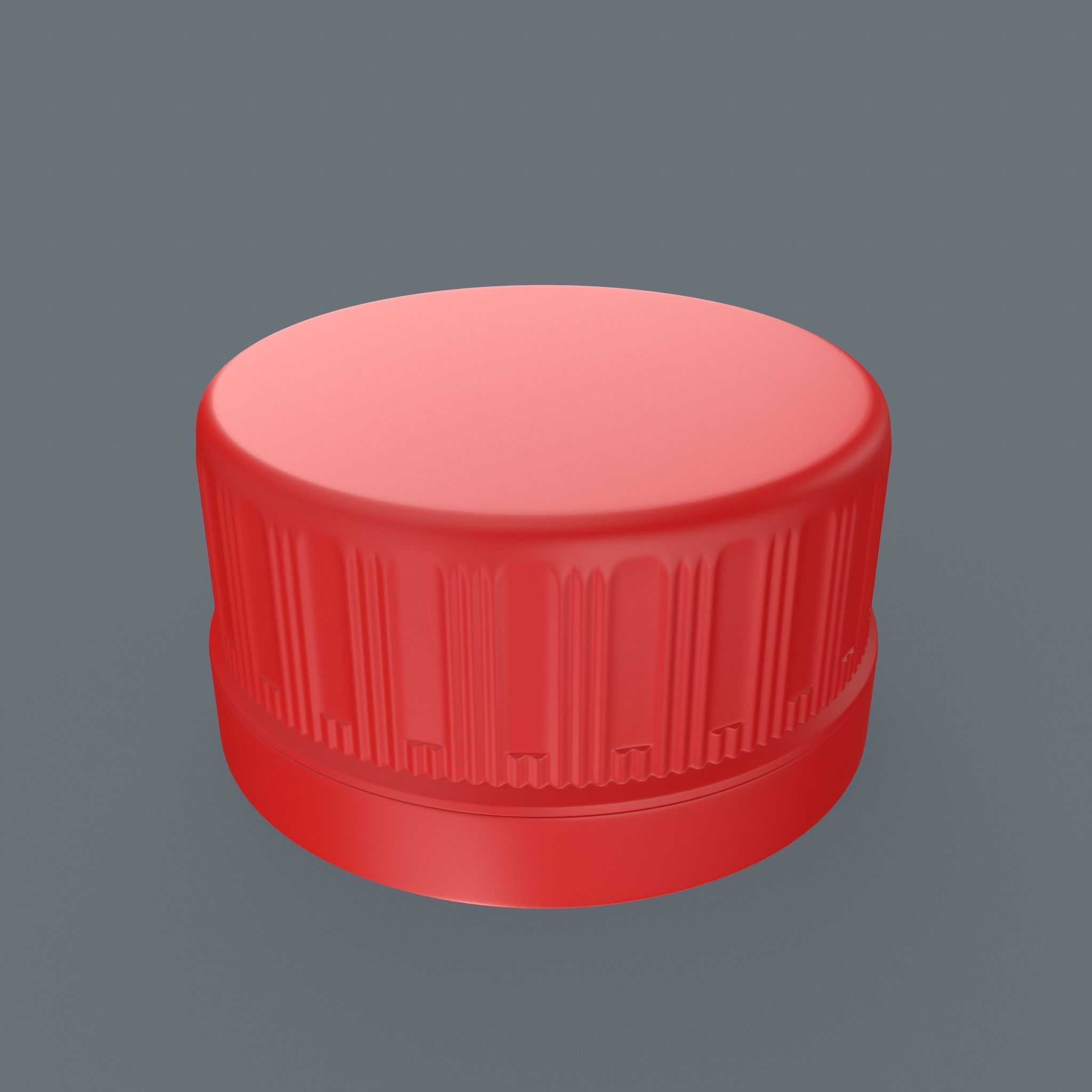 Plastic Bottle Cap High Poly 3D model_2